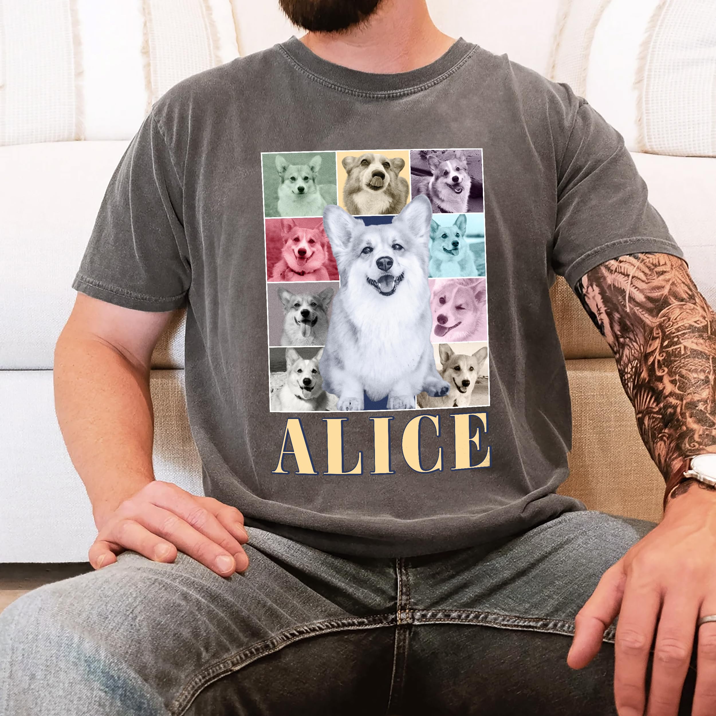 Mit & Mia Custom T Shirt Rap Tee Shirts Custom Your Own Vintage Shirt Personalized Vintage Pet Shirt Girlfriend Shirt Christmas Birthday Gift for Dog Cat Lovers