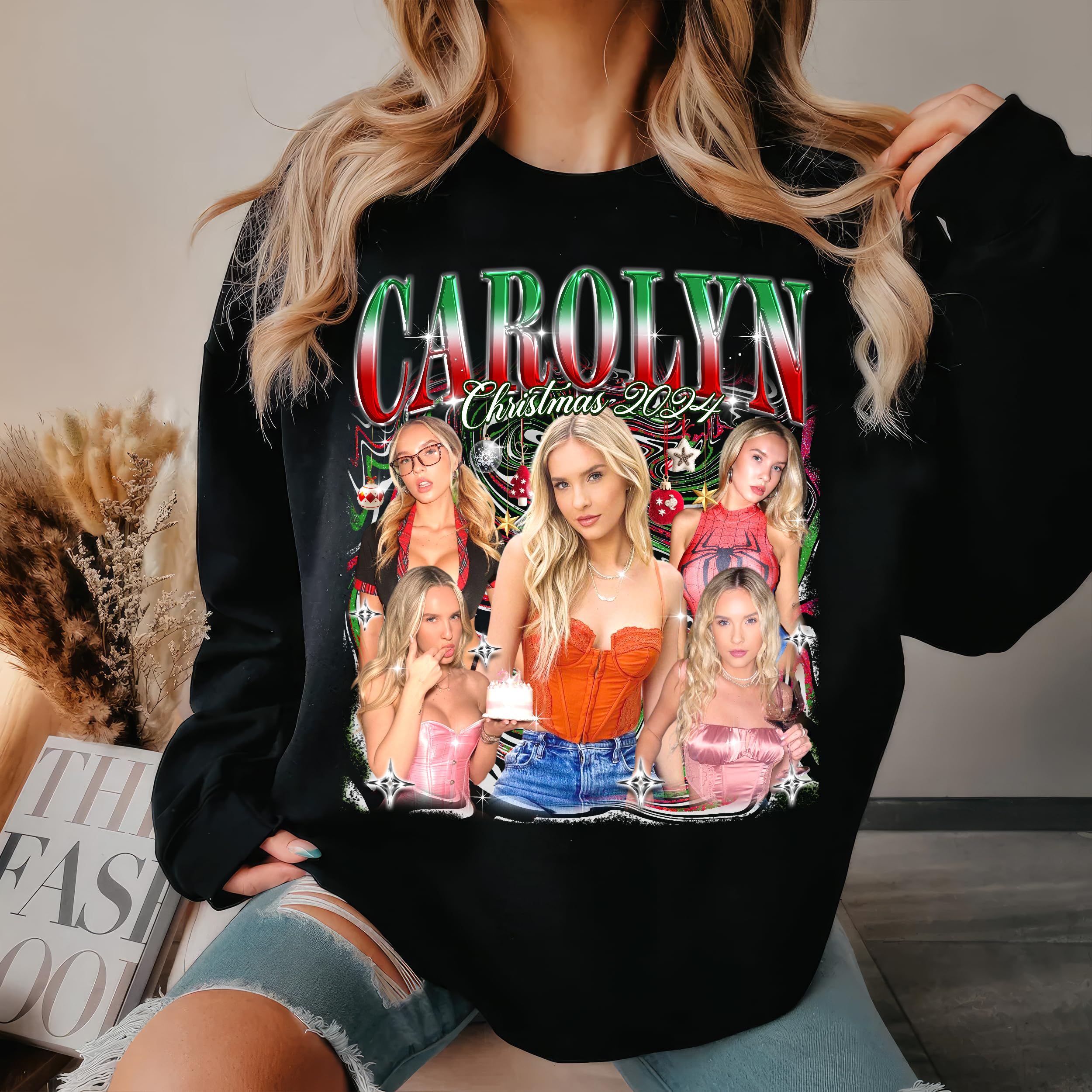 Custom T Shirts Christmas Shirt Custom Your Own Bootleg Shirt for Christmas Family Shirt Photo T Shirt Personalized Christmas Family T-Shirt