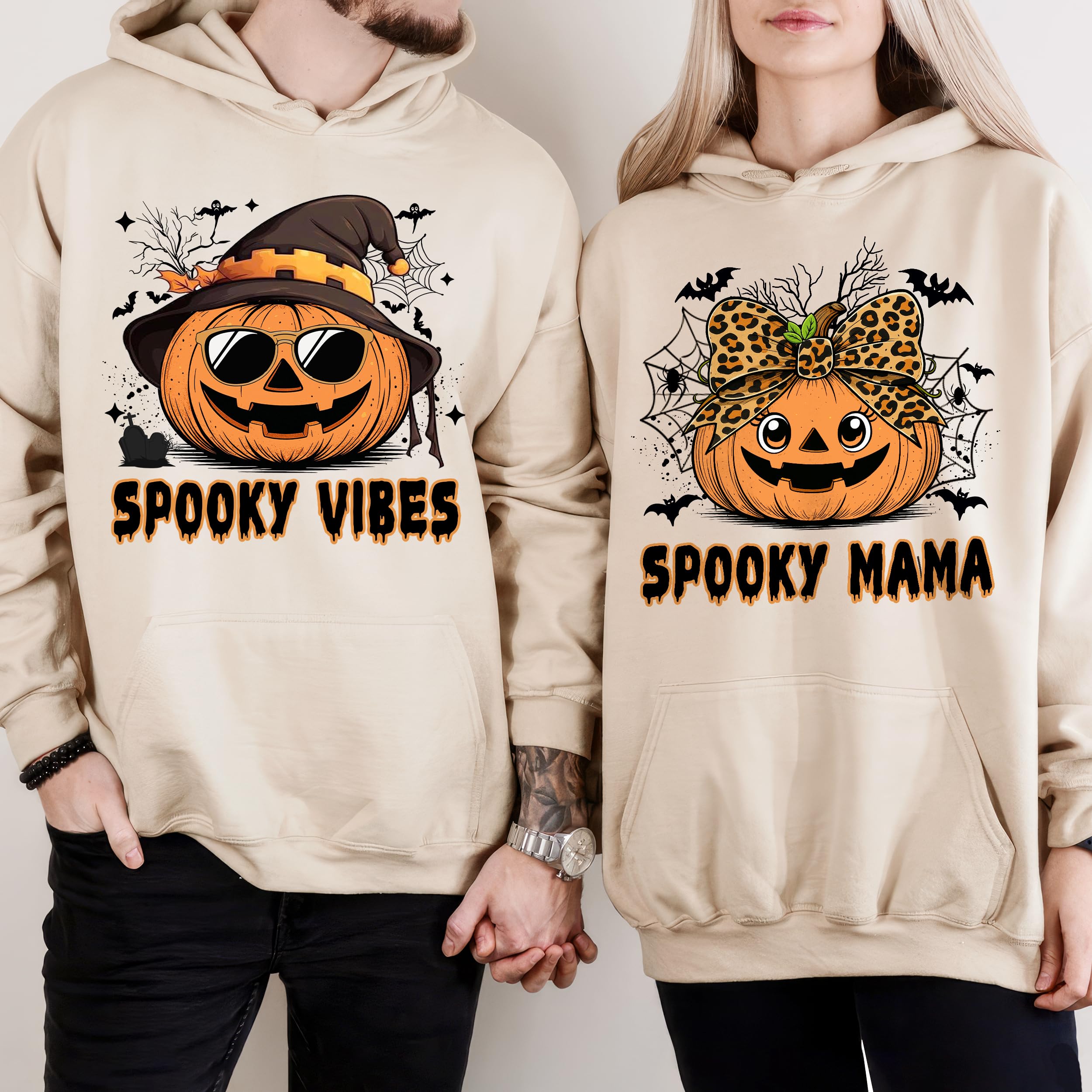 Custom Halloween Shirts for Women Pumpkin Sweatshirt Halloween Personalized Fall Thanksgiving Gift Pumpkin Face Boo Tee
