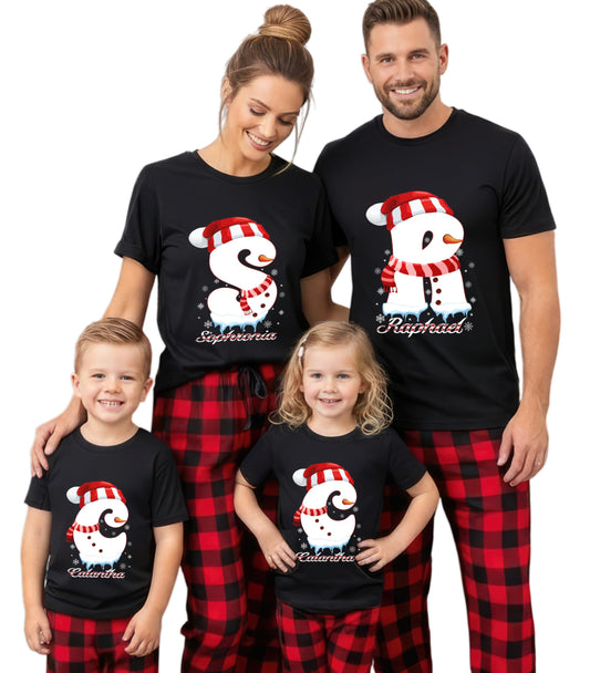 Custom Christmas Name Shirt Family Shirt for Christmas Family Shirt with Name Collage Personalized Christmas Family T-Shirt