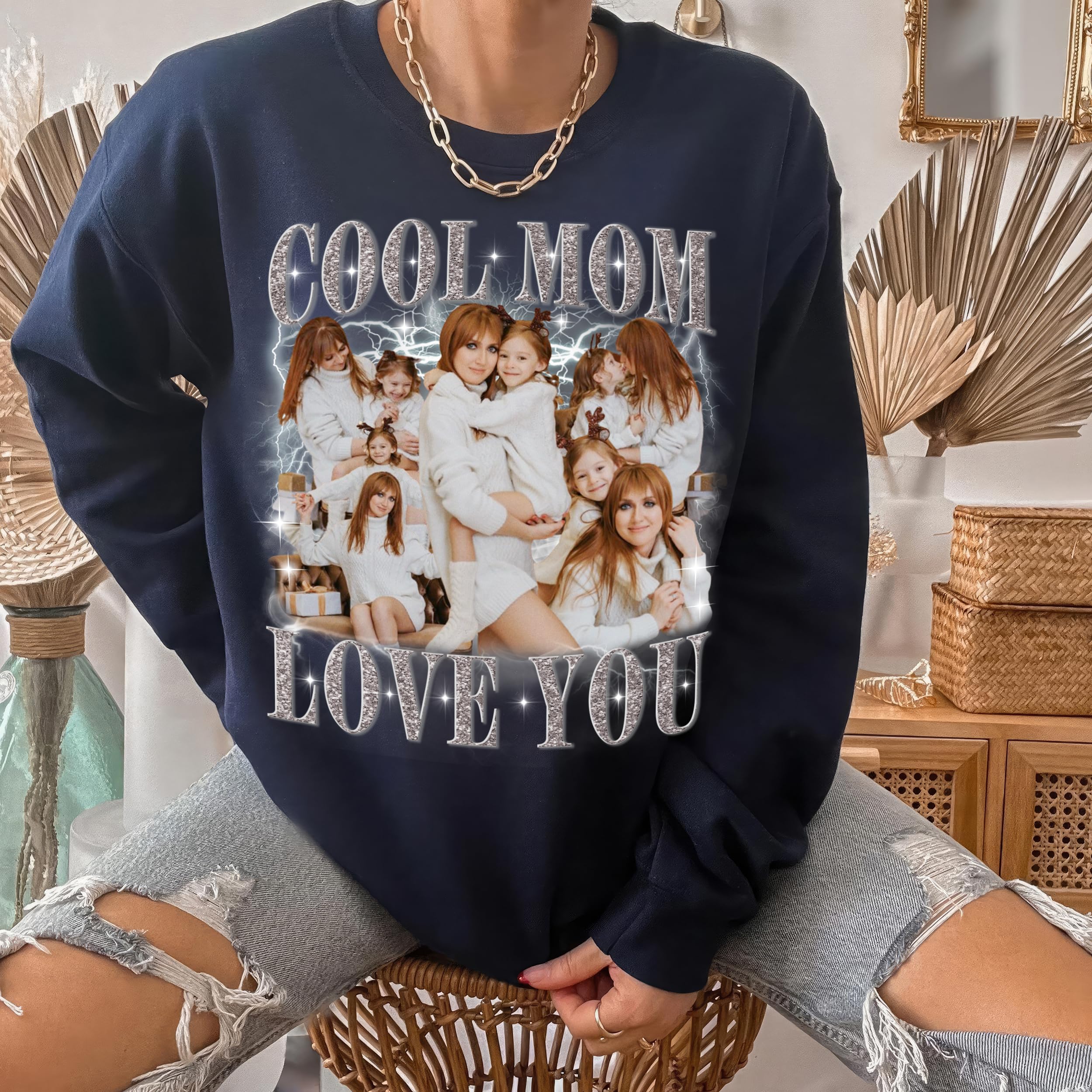 Mit & Mia Custom Bootleg Rap Tee Custom Mothers Day Shirt Personalized Mom Shirt Custom Your Own Vintage Shirt from Daughter and Son