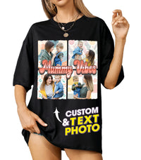 Mit & Mia Custom T Shirts Funny Mom Shirt for Mama Personalized Shirt with Face Photo New Mom Gifts for Mothers Day from Daughter Son