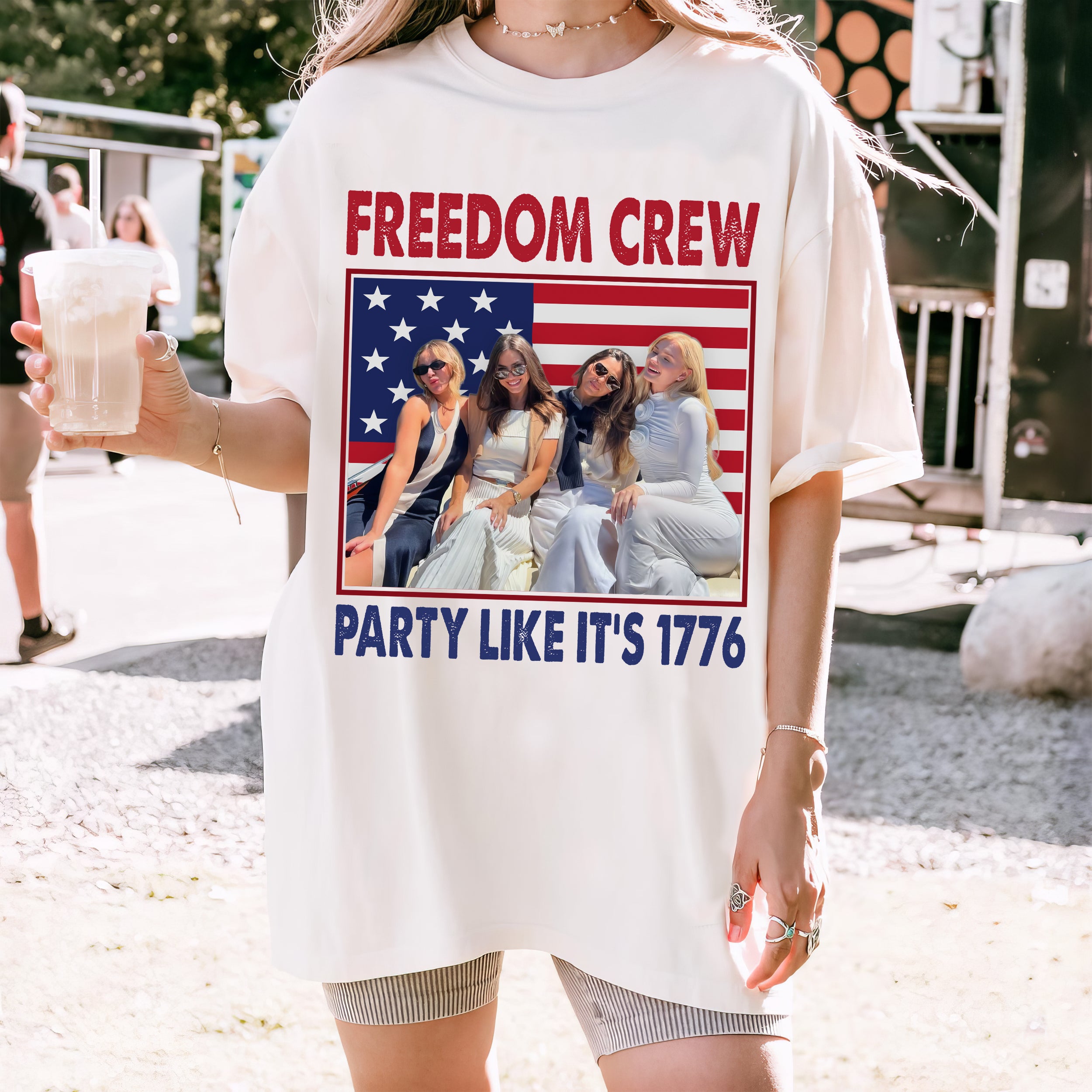 Personalized 4th of July Shirt American Flag Shirts Women 4th of July Graphic Tee Independence Day Custom T Shirts for Men Patriotic Shirts for Women