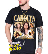 Custom T Shirts Custom Your Own Bootleg Shirts Bootleg Rap Tee for Boyfriend Girlfriend Face Shirt with Photo Custom Graphic Tees Christmas Birthday Gift