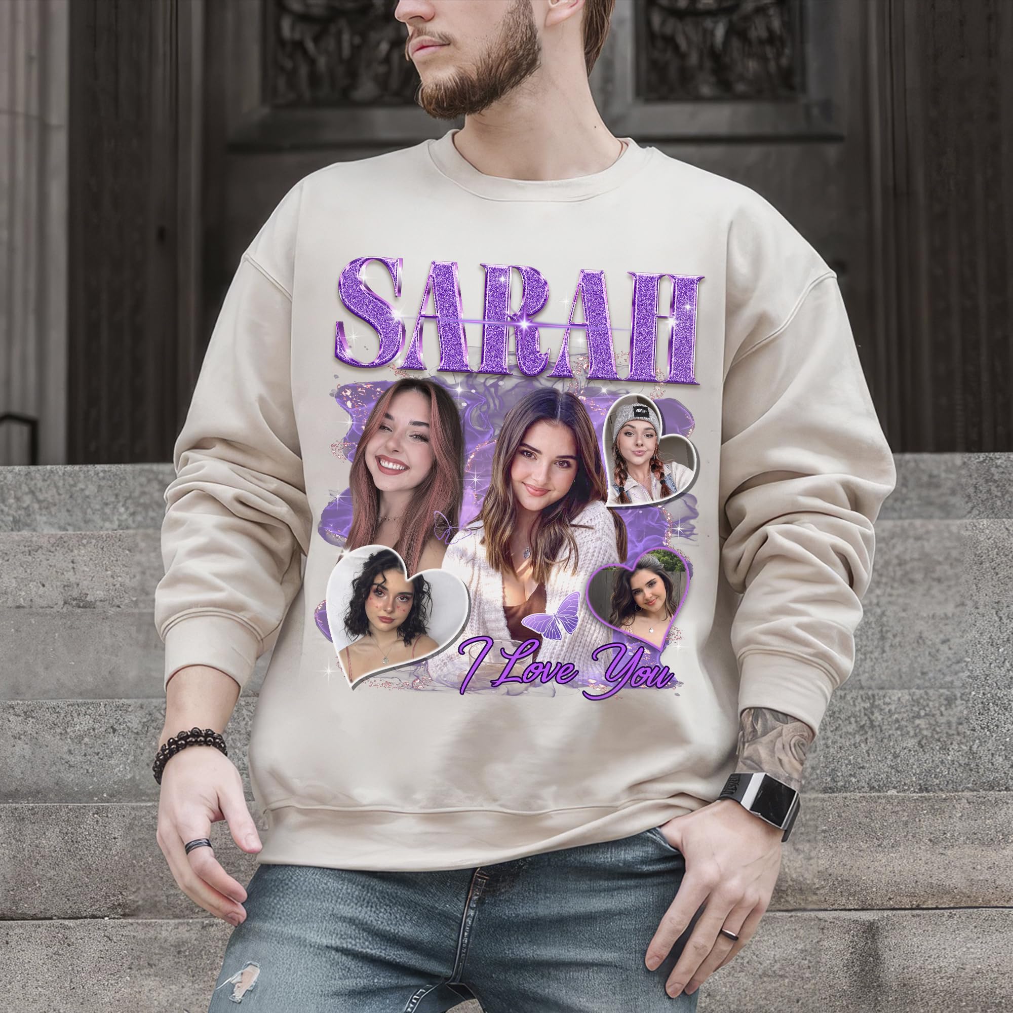 Custom T Shirts Custom Your Own Bootleg Shirts Bootleg Rap Tee for Boyfriend Girlfriend Face Shirt with Photo Custom Graphic Tees Christmas Birthday Gift