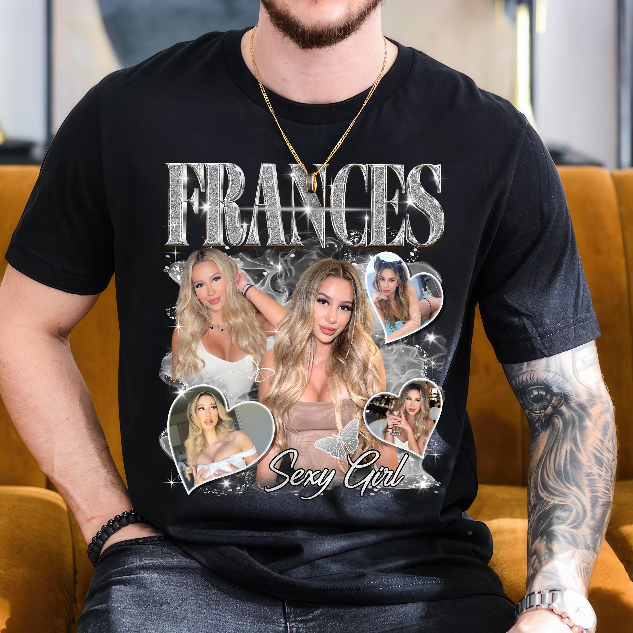 Custom T Shirts Custom Your Own Bootleg Shirts Bootleg Rap Tee for Boyfriend Girlfriend Face Shirt with Photo Custom Graphic Tees Christmas Birthday Gift