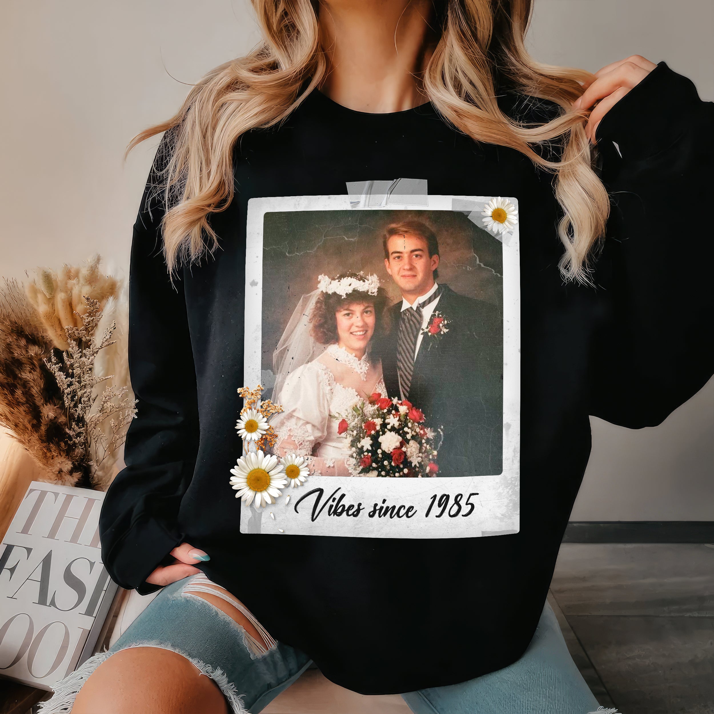 Mit & Mia Custom Vintage Shirt Custom Birthday Shirt with Photo Custom T Shirt Birthday Gift for Boyfriend Girlfriend Shirt with Picture Custom Photo Shirt Halloween