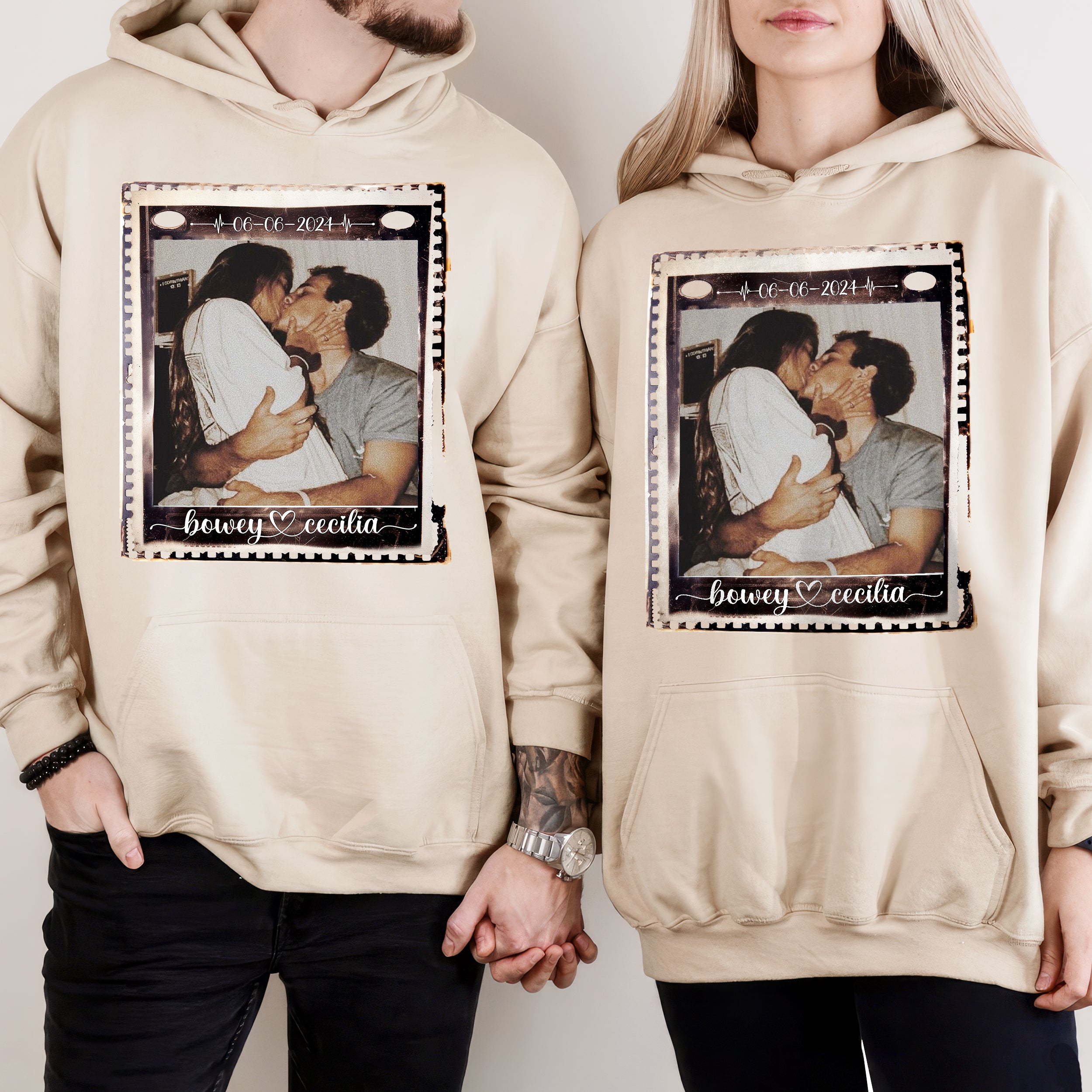 Custom Shirts Custom Vintage Couple Shirt for Boyfriend Girlfriend Personalized Shirt with Photo Valentines's Day Gift for Him Wife Husband Tee