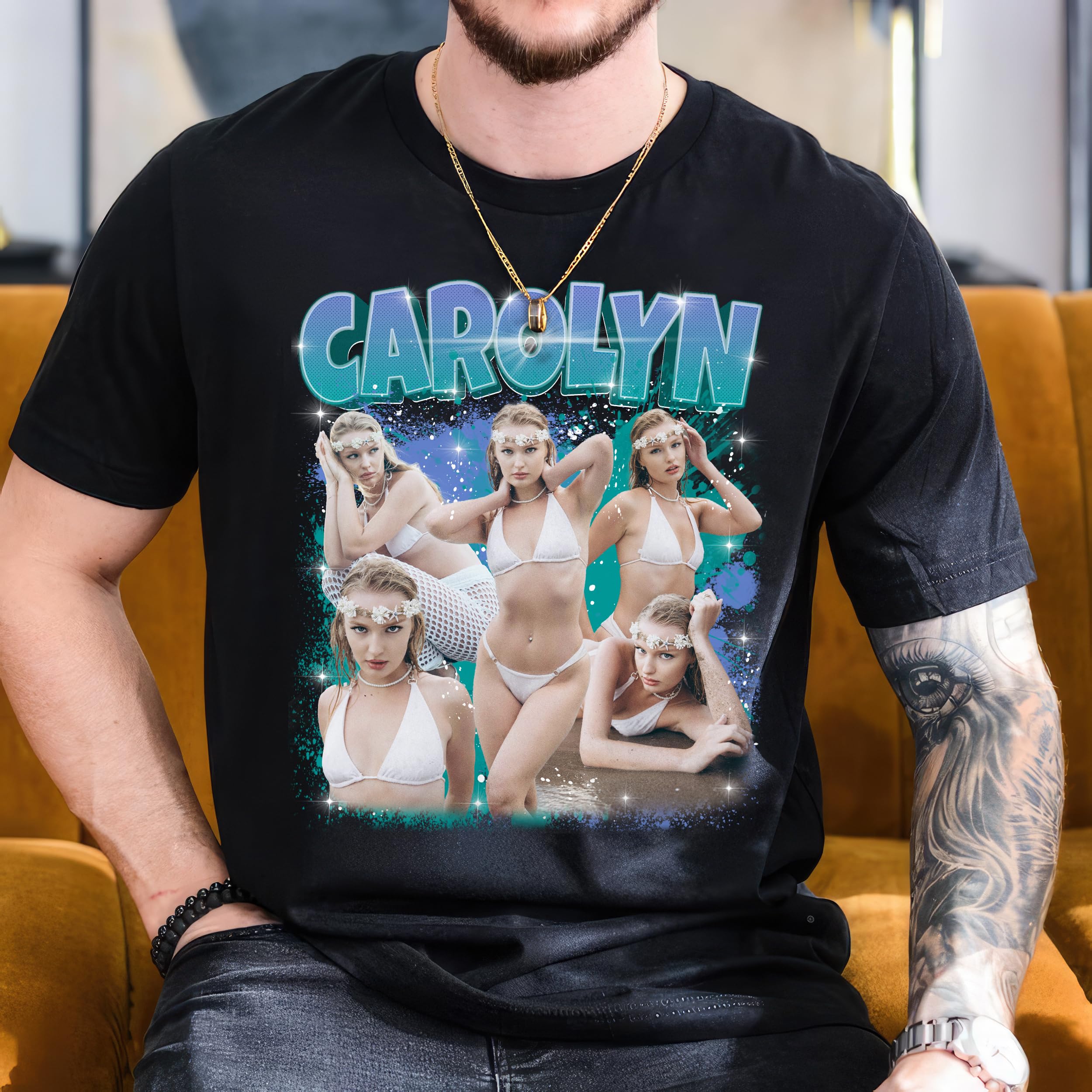 Customize Shirt Custom Bootleg Rap Tee Shirt for Boyfriend Girlfriend Face Shirts Vintage Graphic Face Photo Gift Idea for Valentines Christmas and Birthday