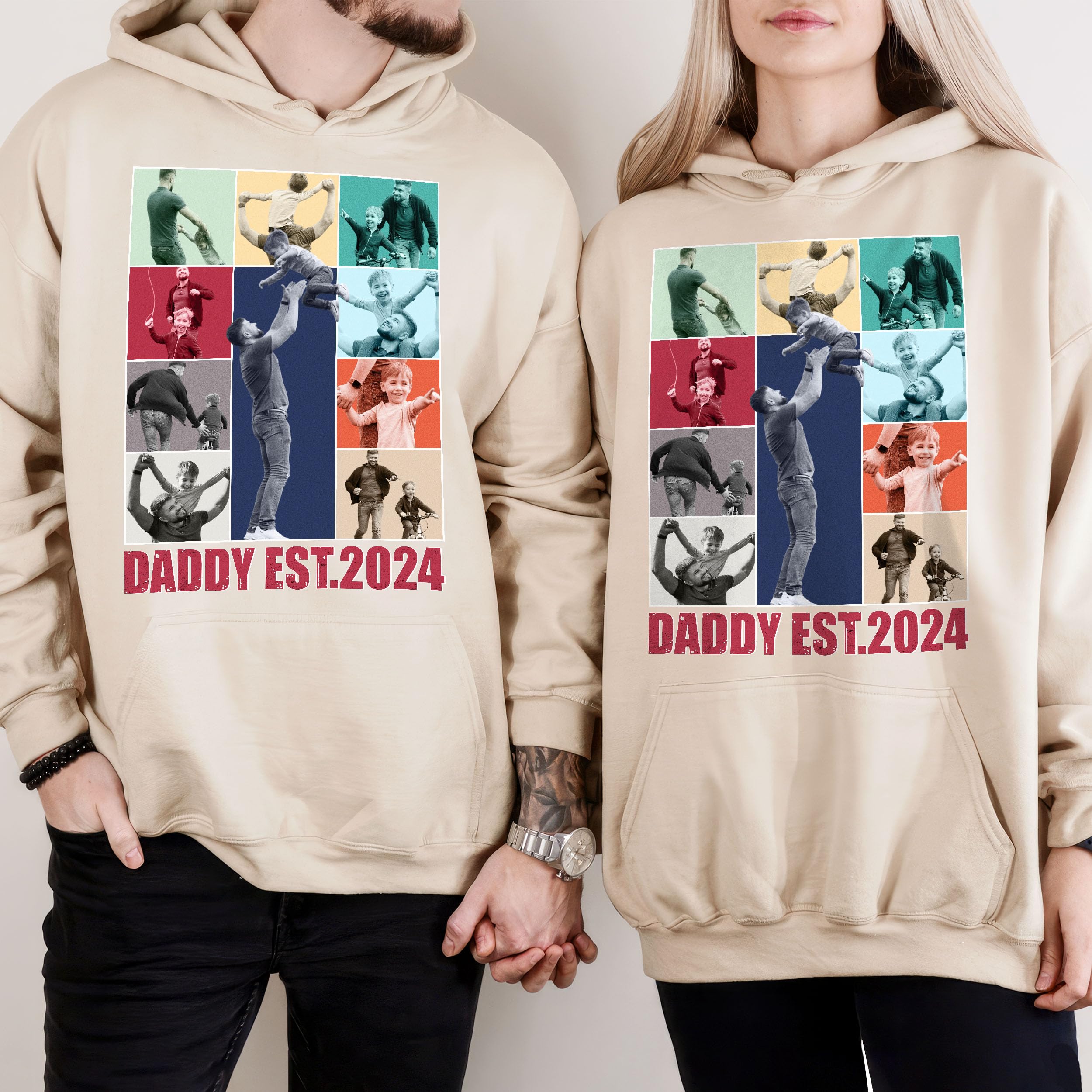 Fathers Day Shirt for Dad Personalized Best Dad Ever T-Shirt with Photos Custom Bootleg Rap Tee Vintage Face Shirts Custom Shirt for Dad Gifts from Daughter Son Wife