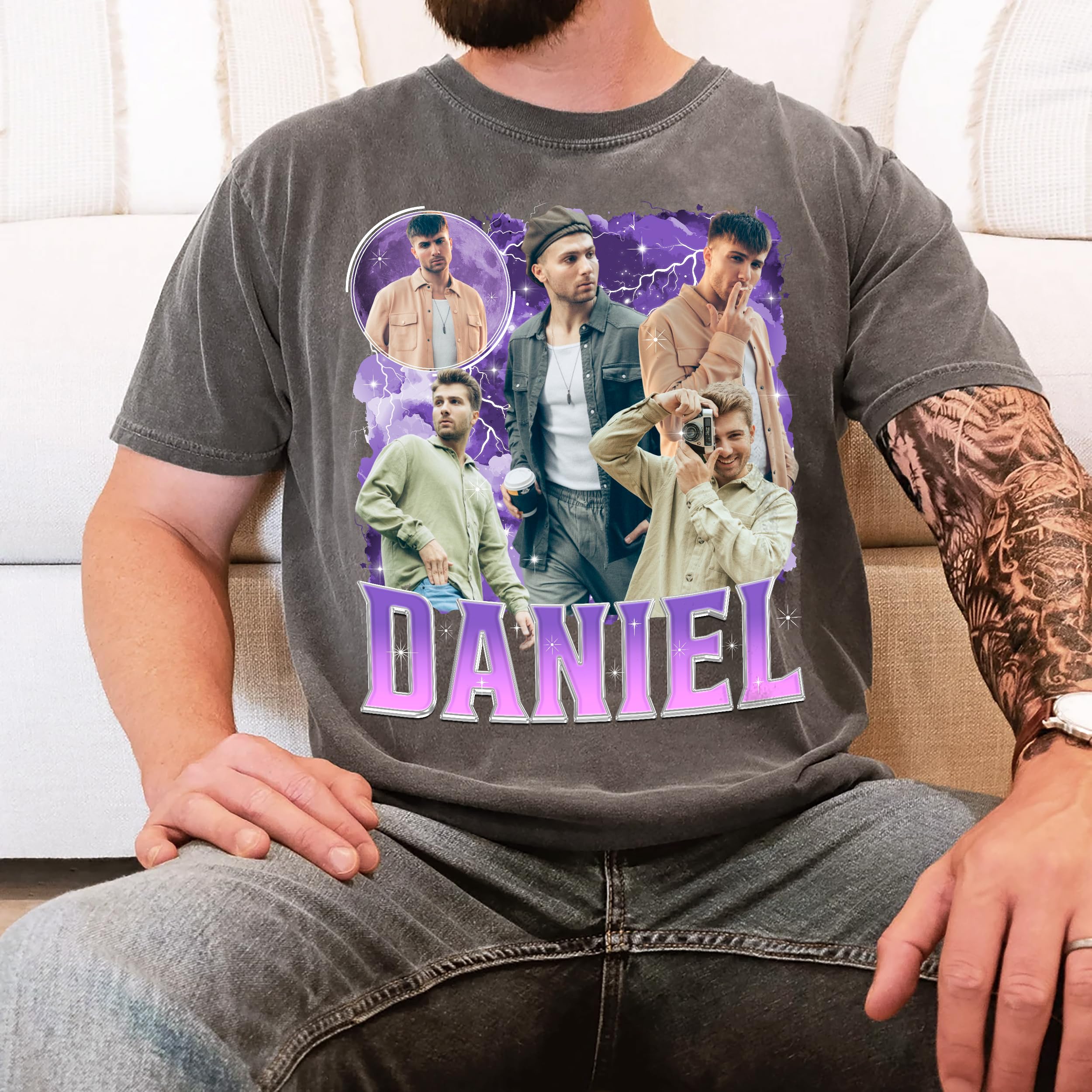 Custom Bootleg Rap Tee Girlfriend Face Shirt Custom T Shirts Custom Shirt for Boyfriend Girlfriend Custom Graphic Tees Christmas Valentine Gift