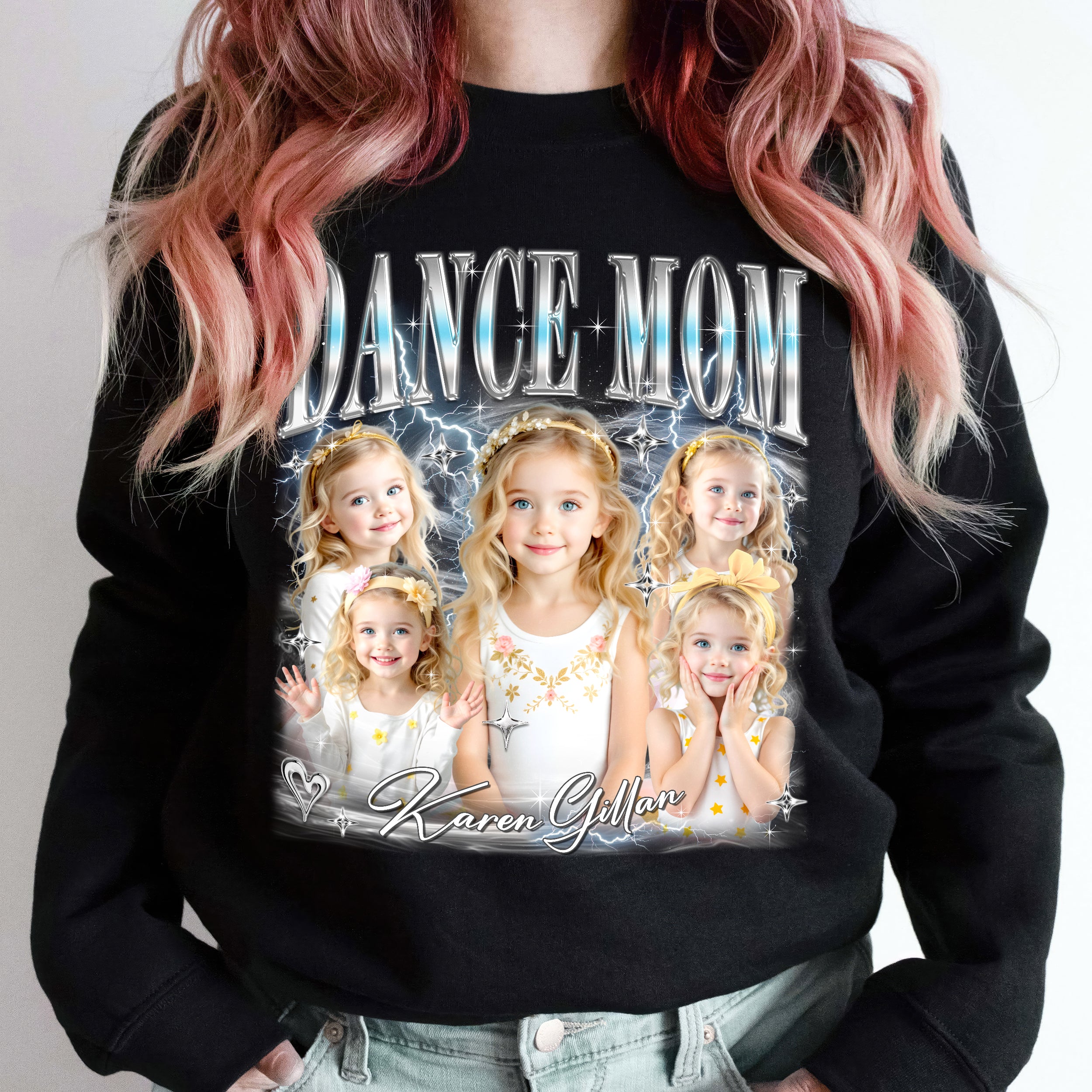 Custom Shirts, for Mom, Customize Tshirt with Photo, Shirts for Mama Dance Mom Custom Face Shirt, Mother's Day Shirt for Women