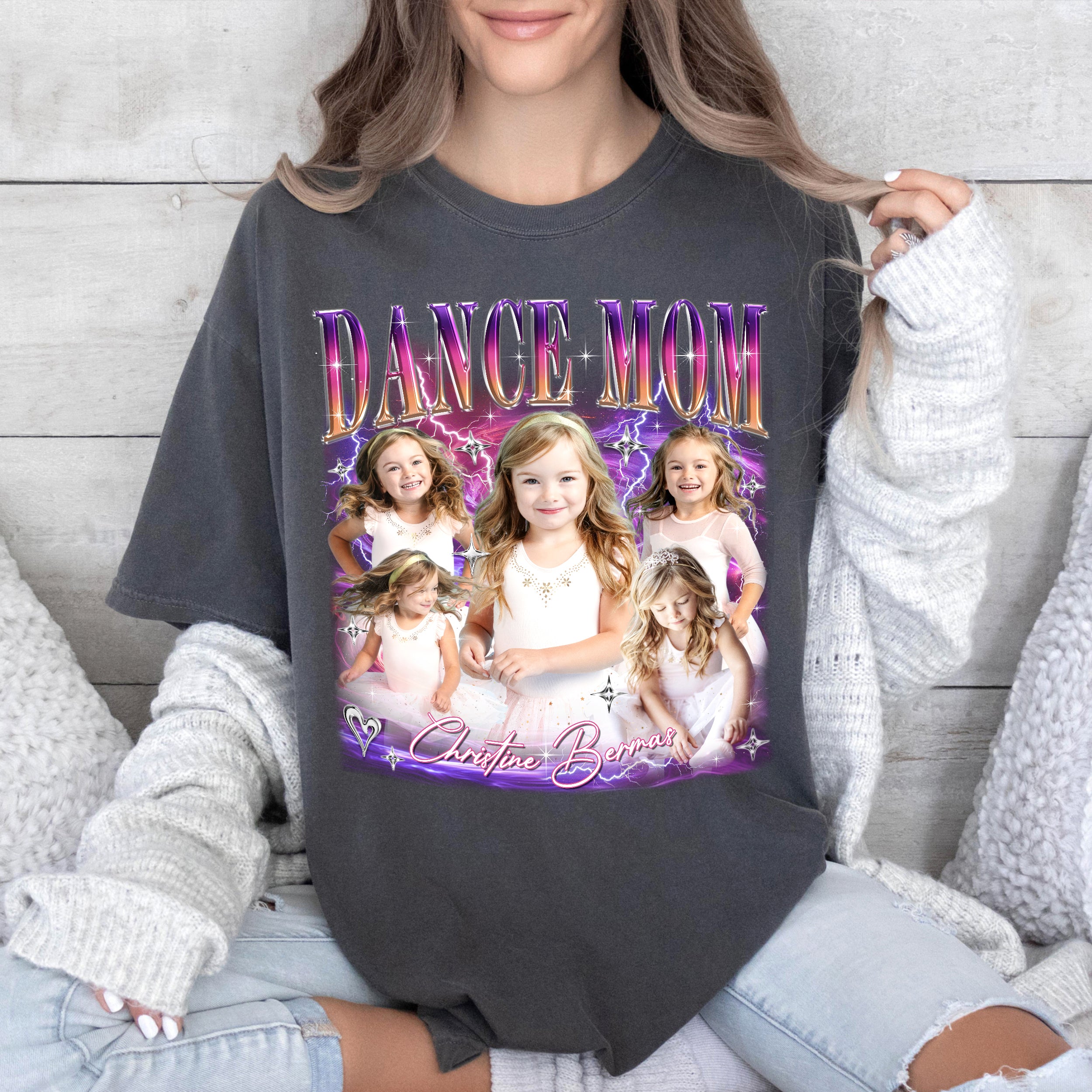 Custom Shirts, for Mom, Customize Tshirt with Photo, Shirts for Mama Dance Mom Custom Face Shirt, Mother's Day Shirt for Women