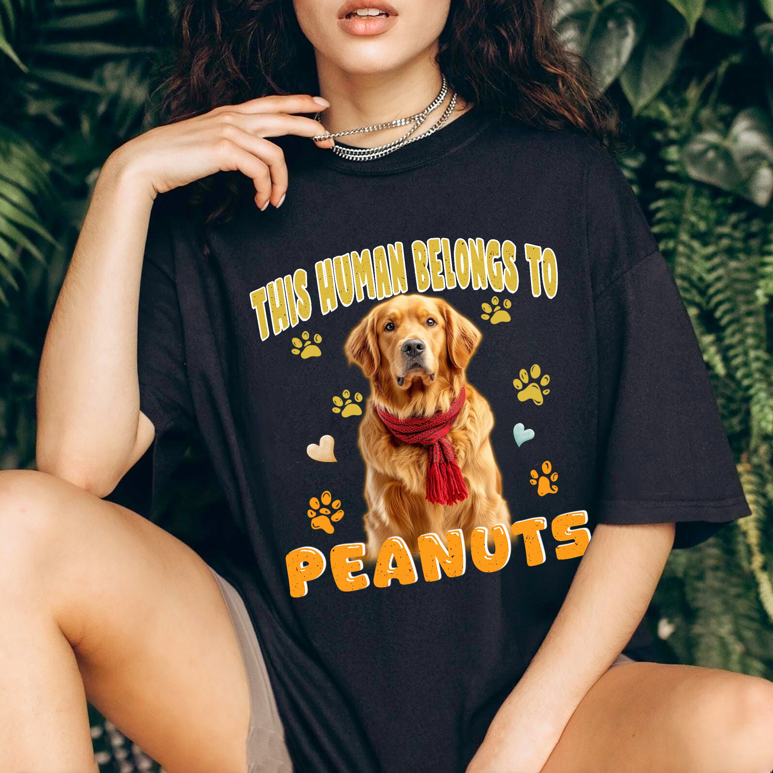 Mit & Mia Custom T Shirts Custom Dog Shirt Vintage Tee for Boyfriend Girlfriend Cat Mom Shirt Customized Pet Shirts Gift for Dog Cat Lovers