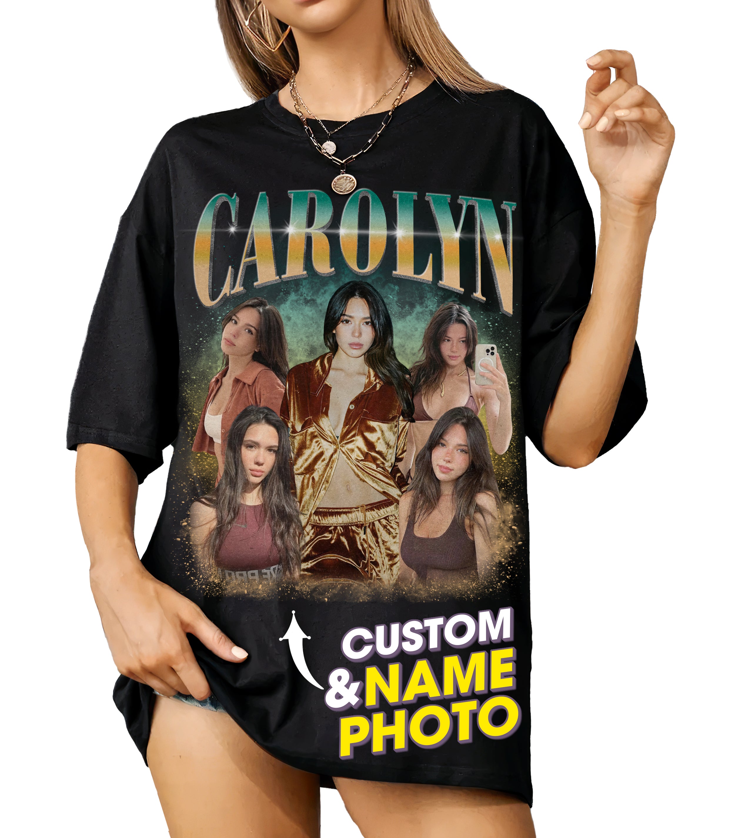 Mit & Mia Custom Girlfriend Shirt for Boyfriend Personalized Bootleg Rap Tee Vintage Face Shirt Graphic Tee Gifts Idea for Birthday Valentines Day and Mothers Day