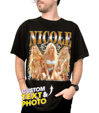 Custom Your Own Bootleg Shirts Custom T Shirts Bootleg Rap Tee for Girlfriend Boyfriend Shirt with Photo Custom Graphic Tees Christmas Birthday Gift