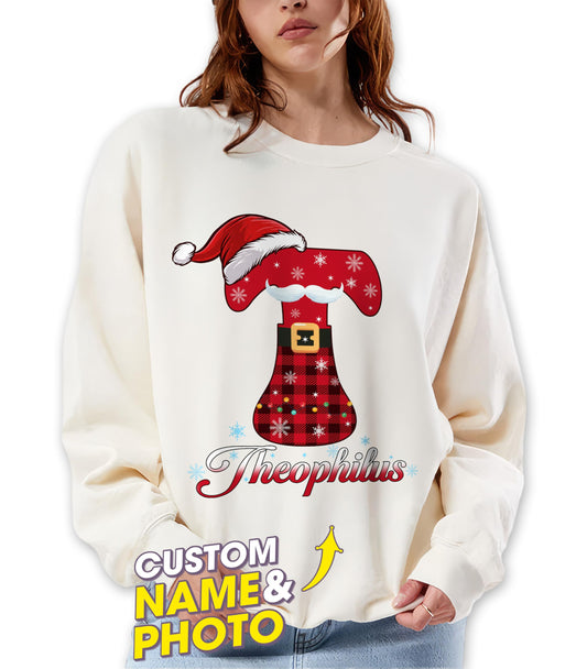 Custom Christmas Name Shirt Family Shirt for Christmas Family Shirt with Name Collage Personalized Family T-Shirt