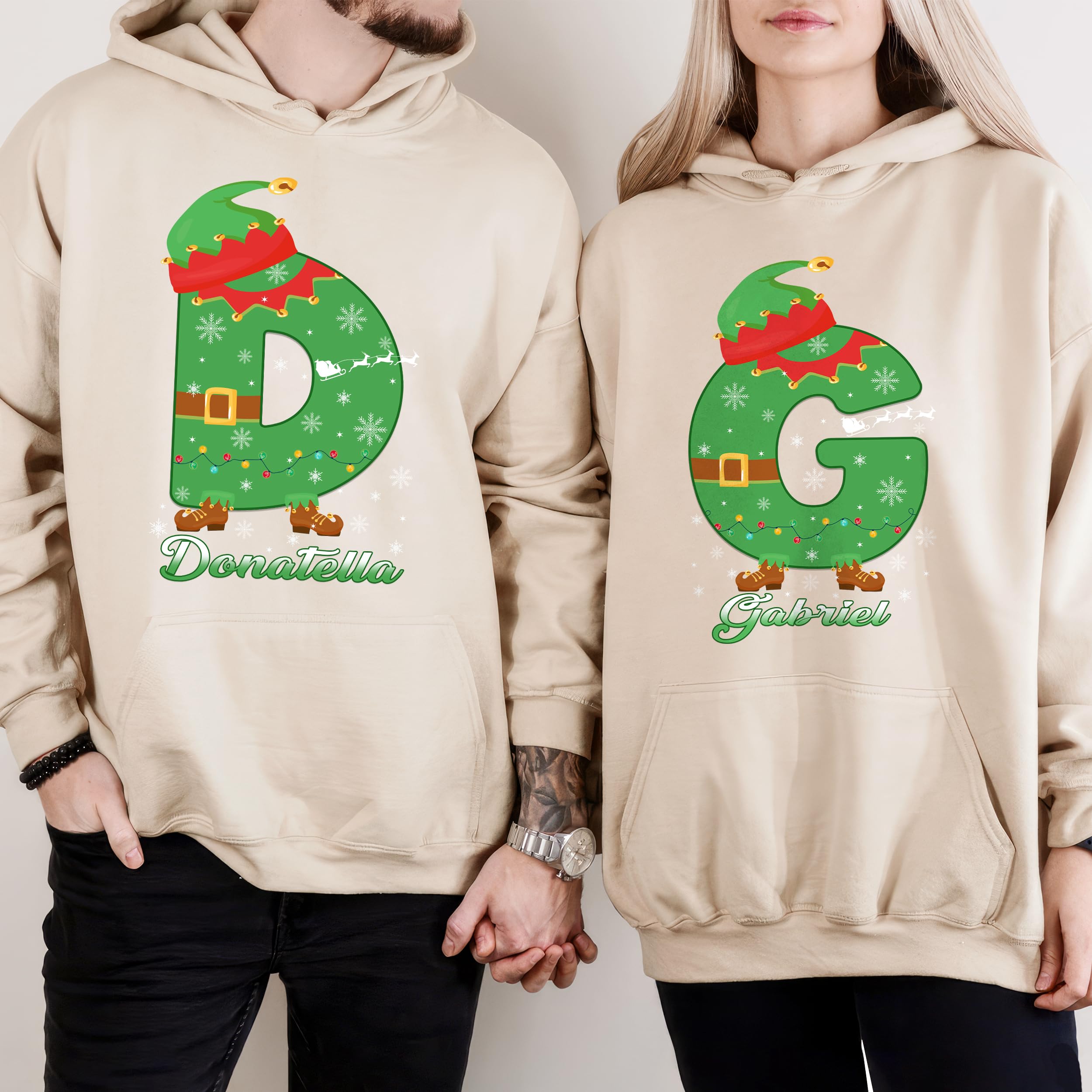 Custom Christmas Name Shirt Family Shirt for Christmas Family Shirt with Name Collage Personalized Family T-Shirt