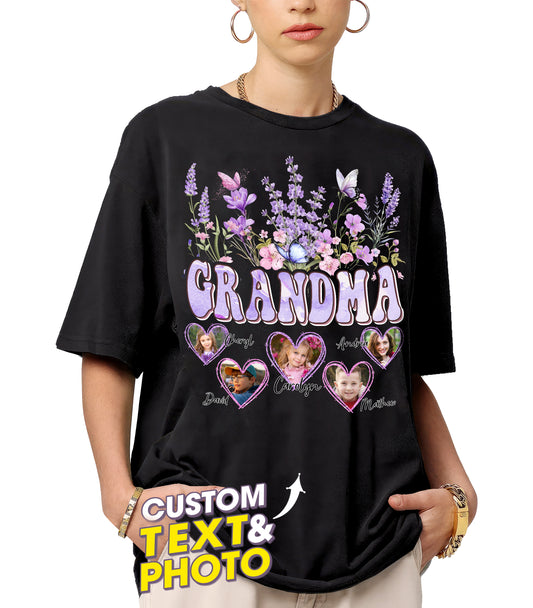 Custom T Shirt, for Mom, Customize Tshirt with Photo, Shirts for Mama Vintage Tee Custom Face Shirt, Mother's Day Shirts for Women