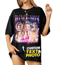 Custom Shirt for Mom, Customize Tshirt with Photo, Shirts for Mama Vintage Tee Custom Dance Mom Shirt, Mother's Day Shirts for Women