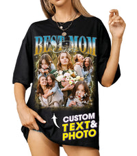 Custom Shirts for Mom Mama Shirt Custom Gifts for Mothers Day Bootleg Rap Tee Customize Tshirt with Face Photo New Mom Gift