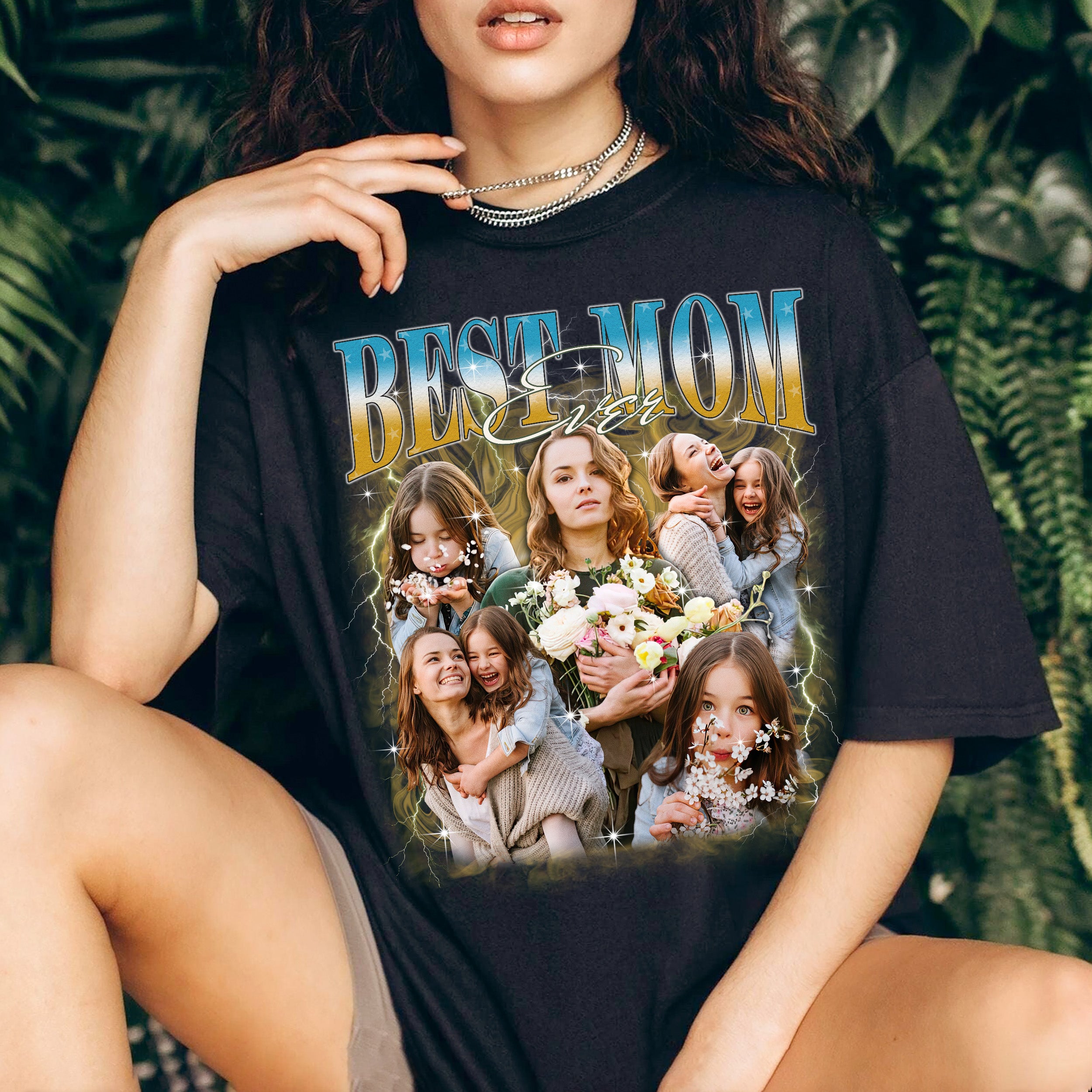 Custom Shirts for Mom Mama Shirt Custom Gifts for Mothers Day Bootleg Rap Tee Customize Tshirt with Face Photo New Mom Gift