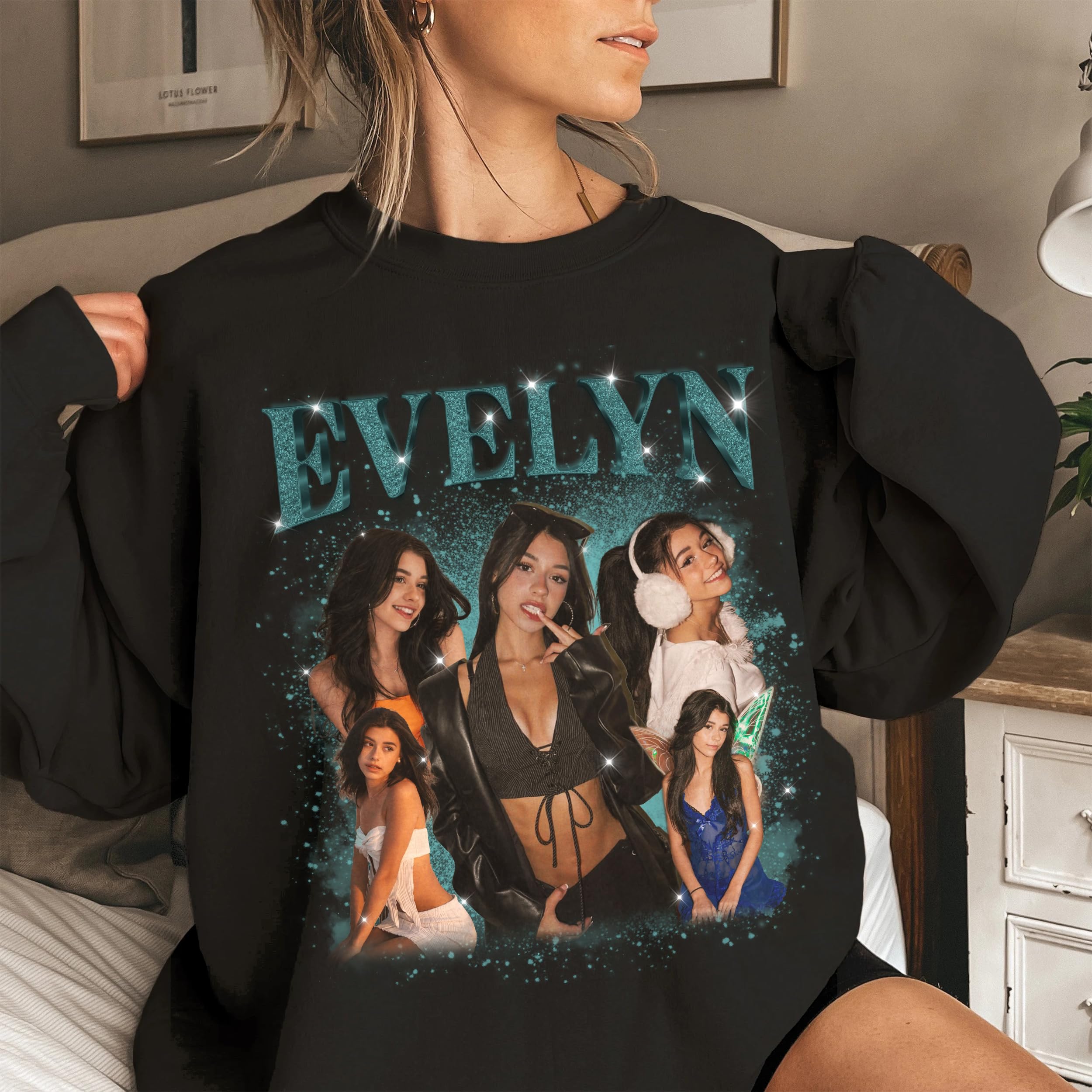 Custom Bootleg Rap Tee & Sweatshirts for Women & Men - Crewneck Shirts for Boyfriend & Girlfriend - Face Shirt Gift for Valentines, Halloween & Christmas