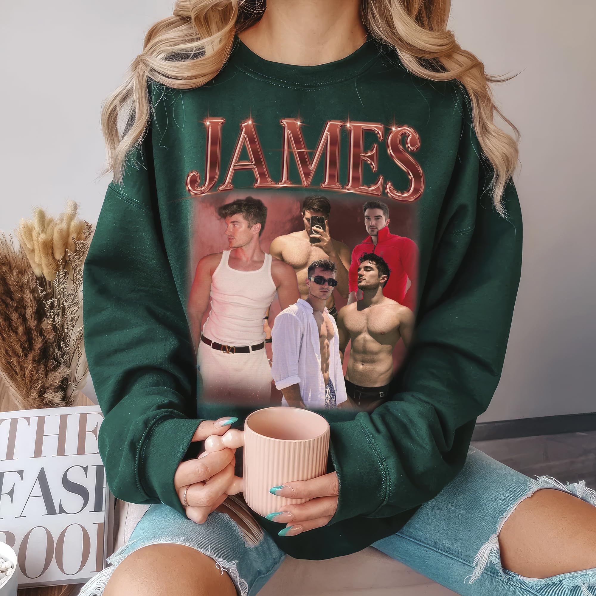 Custom Sweatshirts for Women - Bootleg Rap Tee & Crewneck Shirts for Boyfriend & Girlfriend - Photo Face Shirt Gifts for Valentines, Halloween & Christmas