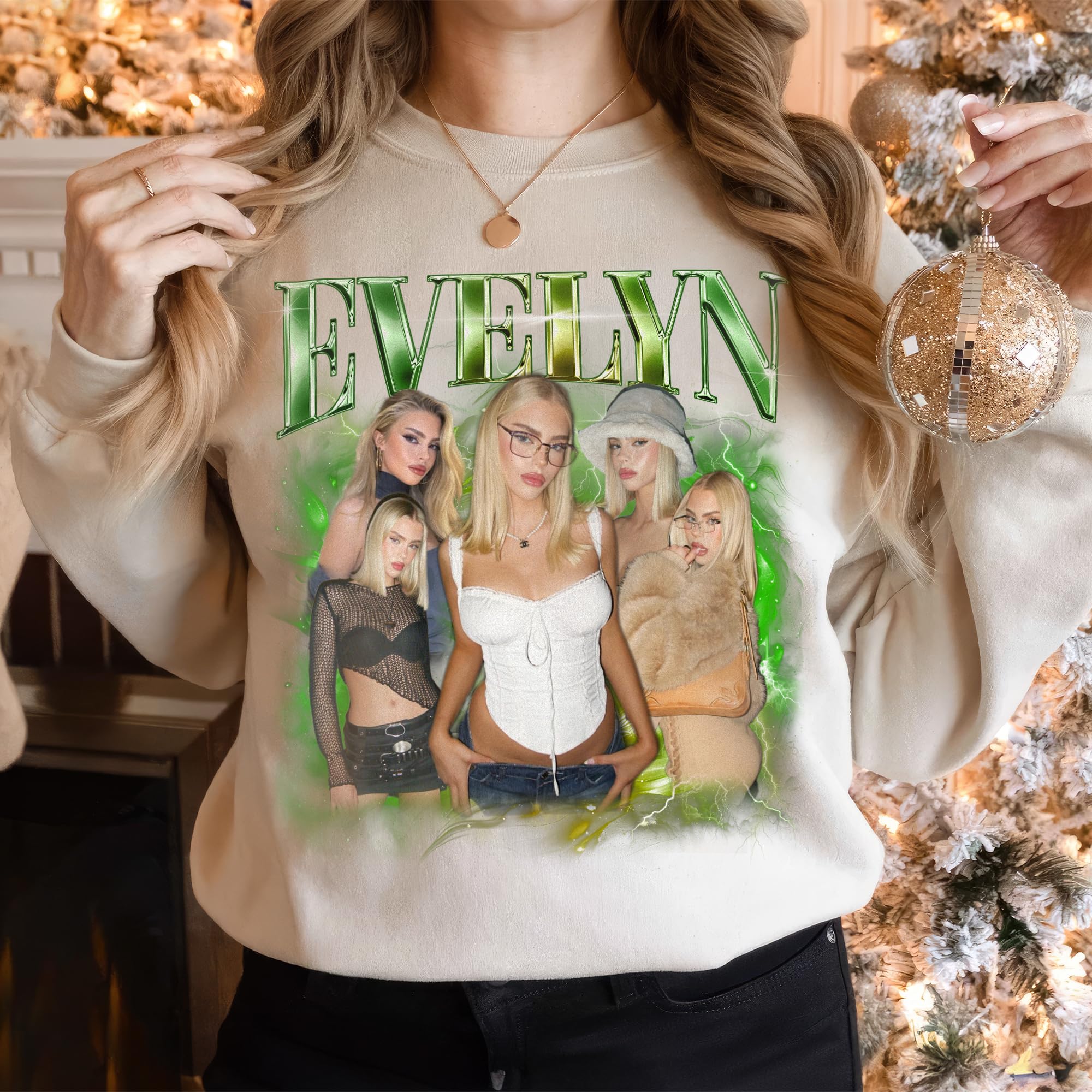 Custom T Shirts Bootleg Girlfriend Shirt Sweatshirts for Women Custom Crewneck Shirts for Boyfriend Face Shirt with Photo Gift for Valentines Halloween Christmas