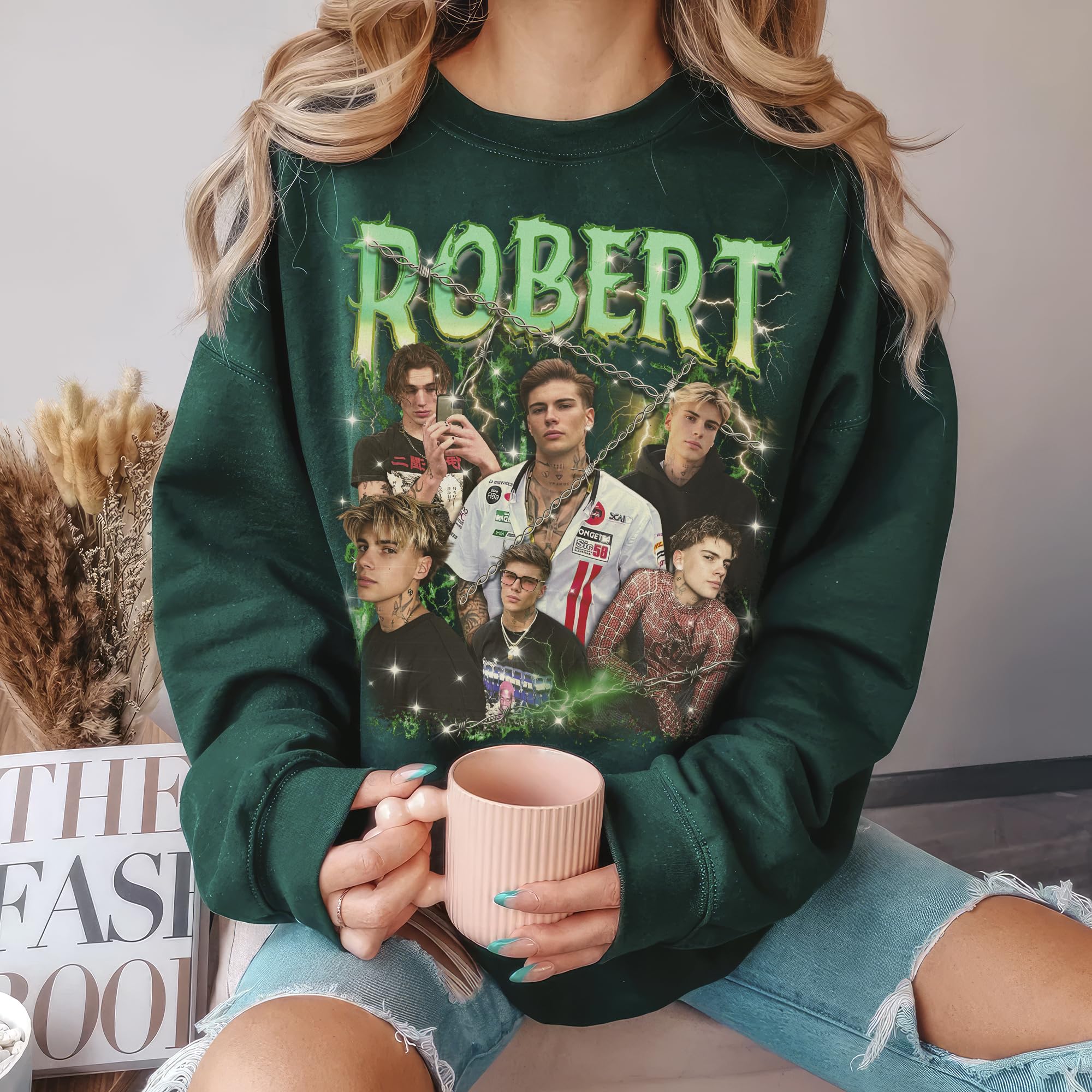 Custom Your Own Bootleg Rap Tee Shirt Custom Sweatshirts Crewneck Shirts for Boyfriend Girlfriend Vintage Face Shirt Gift for Valentines Halloween Christmas