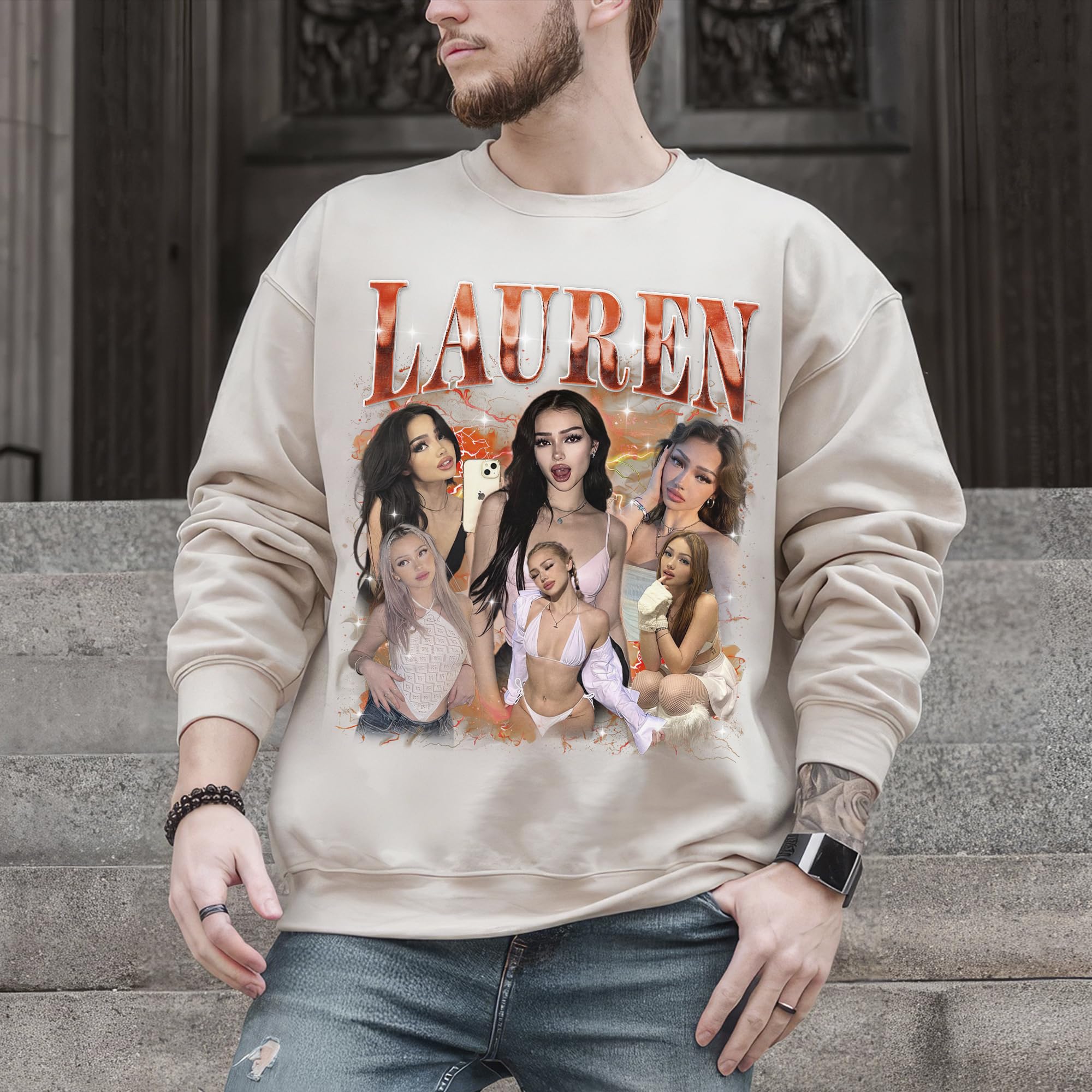 Custom Bootleg Rap Shirt & Sweatshirt for Women & Men - Crewneck Shirts for Boyfriend & Girlfriend - Face Shirt Gift for Valentines, Halloween & Christmas