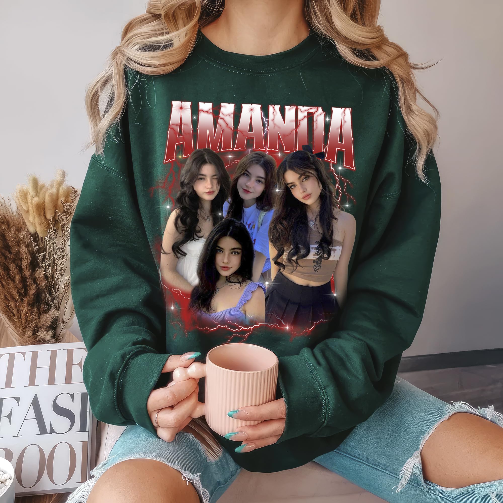 Custom Bootleg Rap Tee Shirt, Sweatshirts for Women, Crewneck Shirts for Boyfriend Girlfriend, Vintage Face Shirt Gift for Valentines Halloween Christmas
