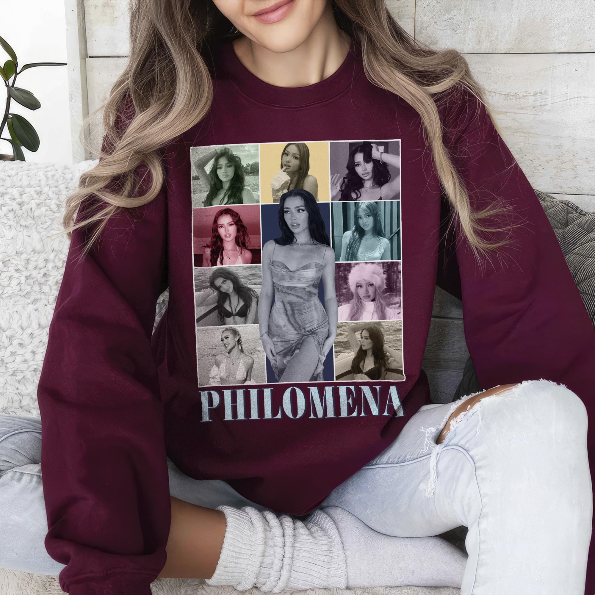 Custom Sweatshirts Custom Bootleg Rap Shirt Crewneck Shirts for Boyfriend Girlfriend Face Shirt with Photo Graphic Tee Gift for Valentines Halloween Christmas