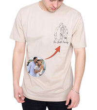 Custom Shirt for Dad Personalized T-Shirt with Photos Vintage Daddy Mommy Shirts Custom Shirt Family Matching Christmas Shirt