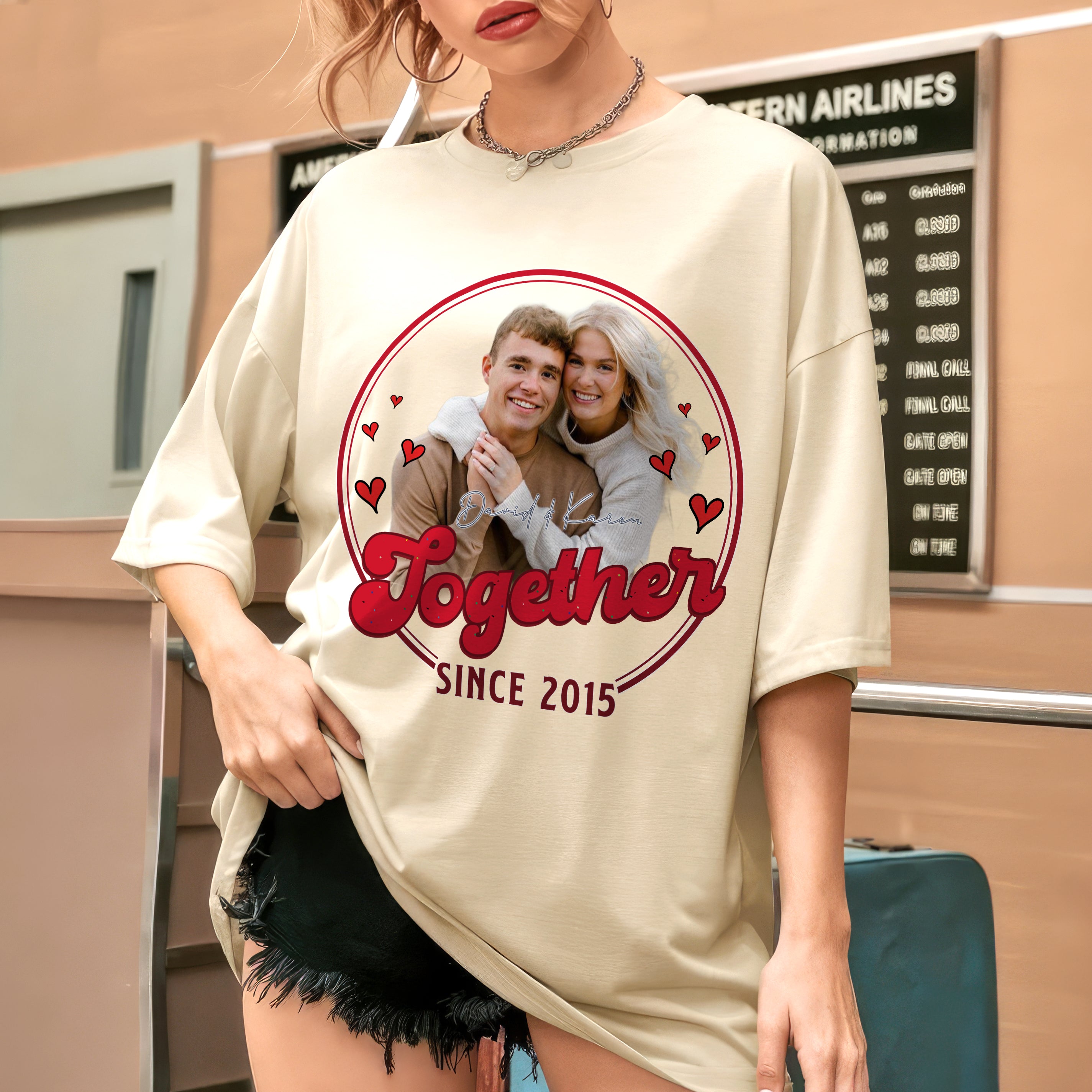 Custom T Shirts with Picture On Shirt Custom Photo Tshirt Personalized Shirts with Photo Face Tshirt Create Your Own Shirt for Men Women Gift for Valentine