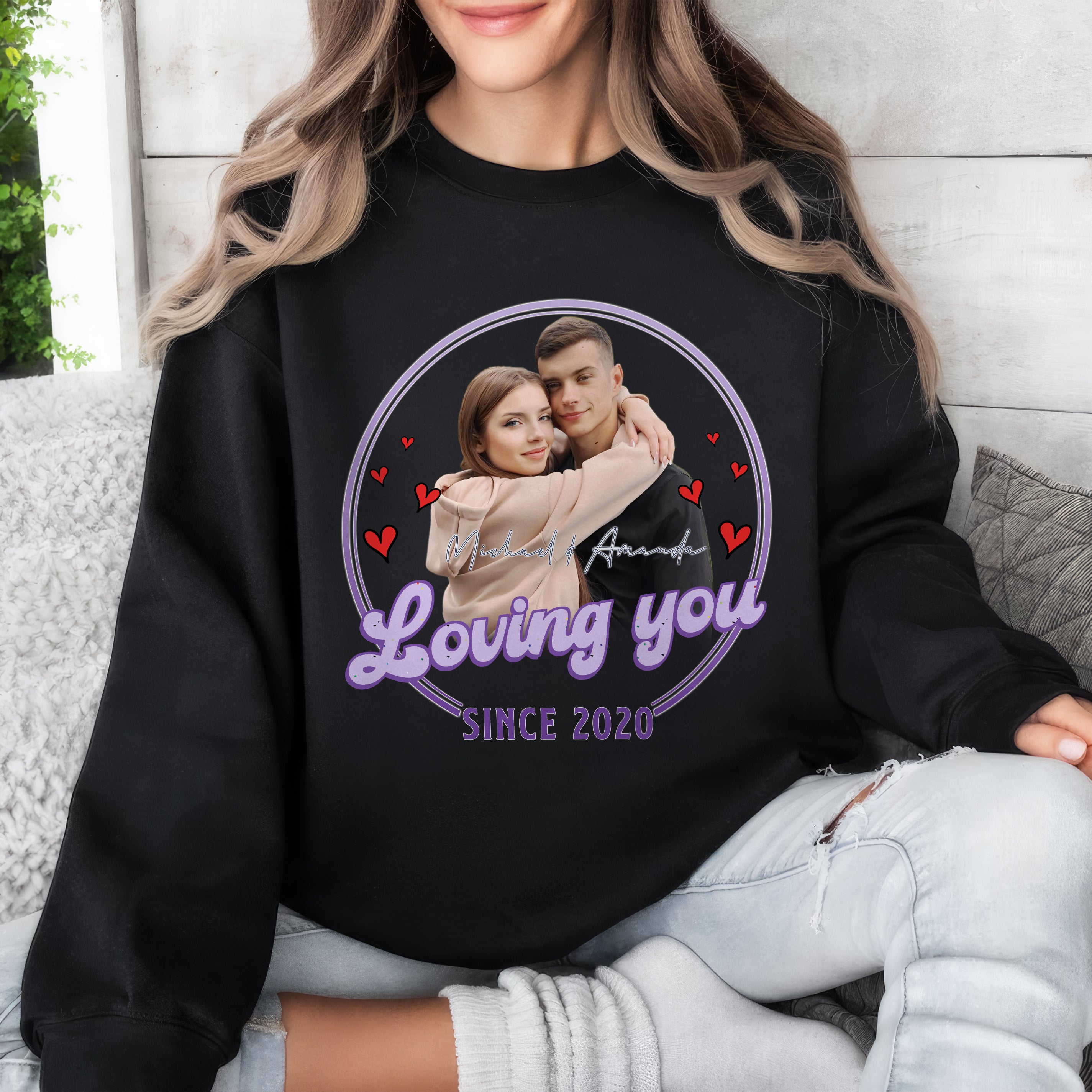 Custom T Shirts with Picture On Shirt Custom Photo Tshirt Personalized Shirts with Photo Face Tshirt Create Your Own Shirt for Men Women Gift for Valentine