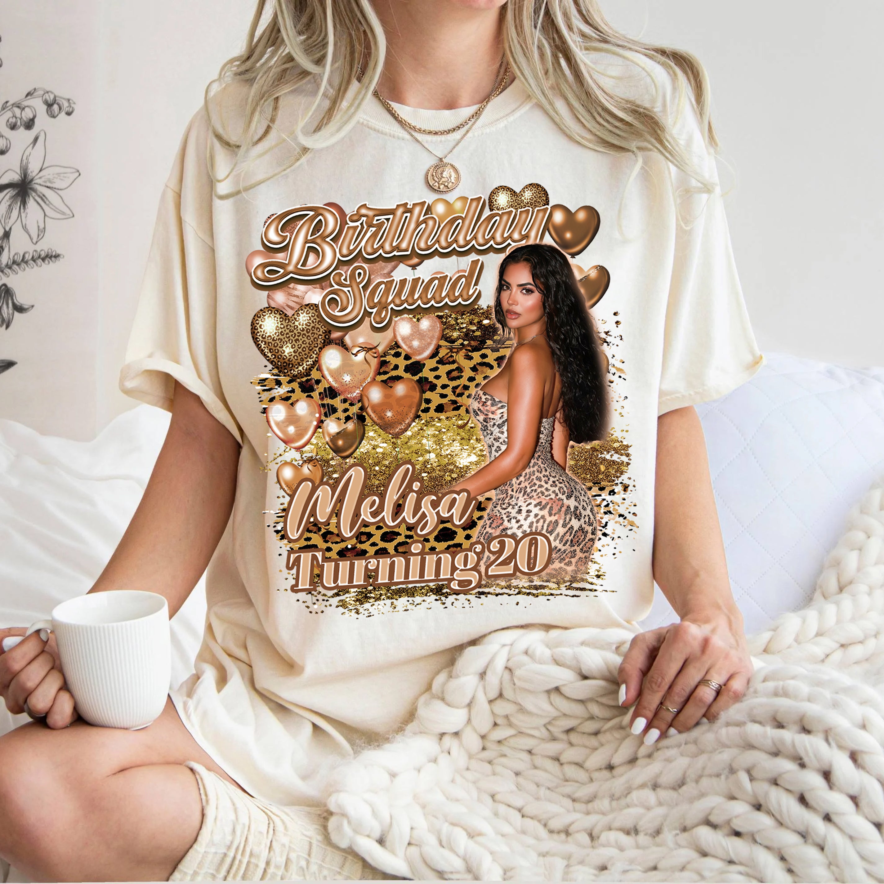 Custom Shirts with Picture Birthday Shirts for Women Custom Bootleg Rap Shirt for Birthday Picture Shirt Face Tshirt Customize Tshirt for Women Men