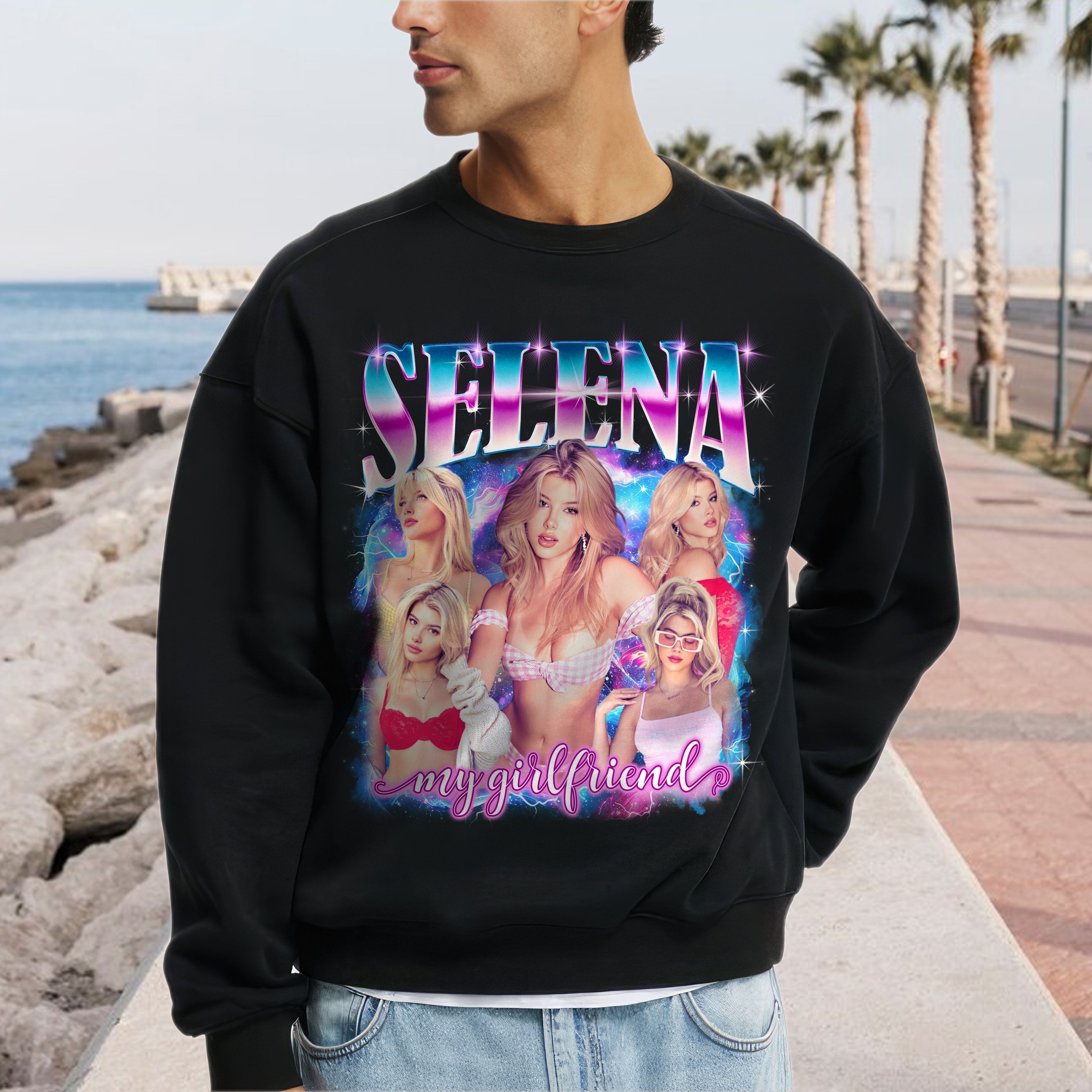 Custom Your Own Bootleg Rap Tee Girlfriend Shirts for Boyfriend Custom Face Tshirt Personalized Photo Tshirt Vintage Graphic Tee Shirt Gift Idea for Valentines Day