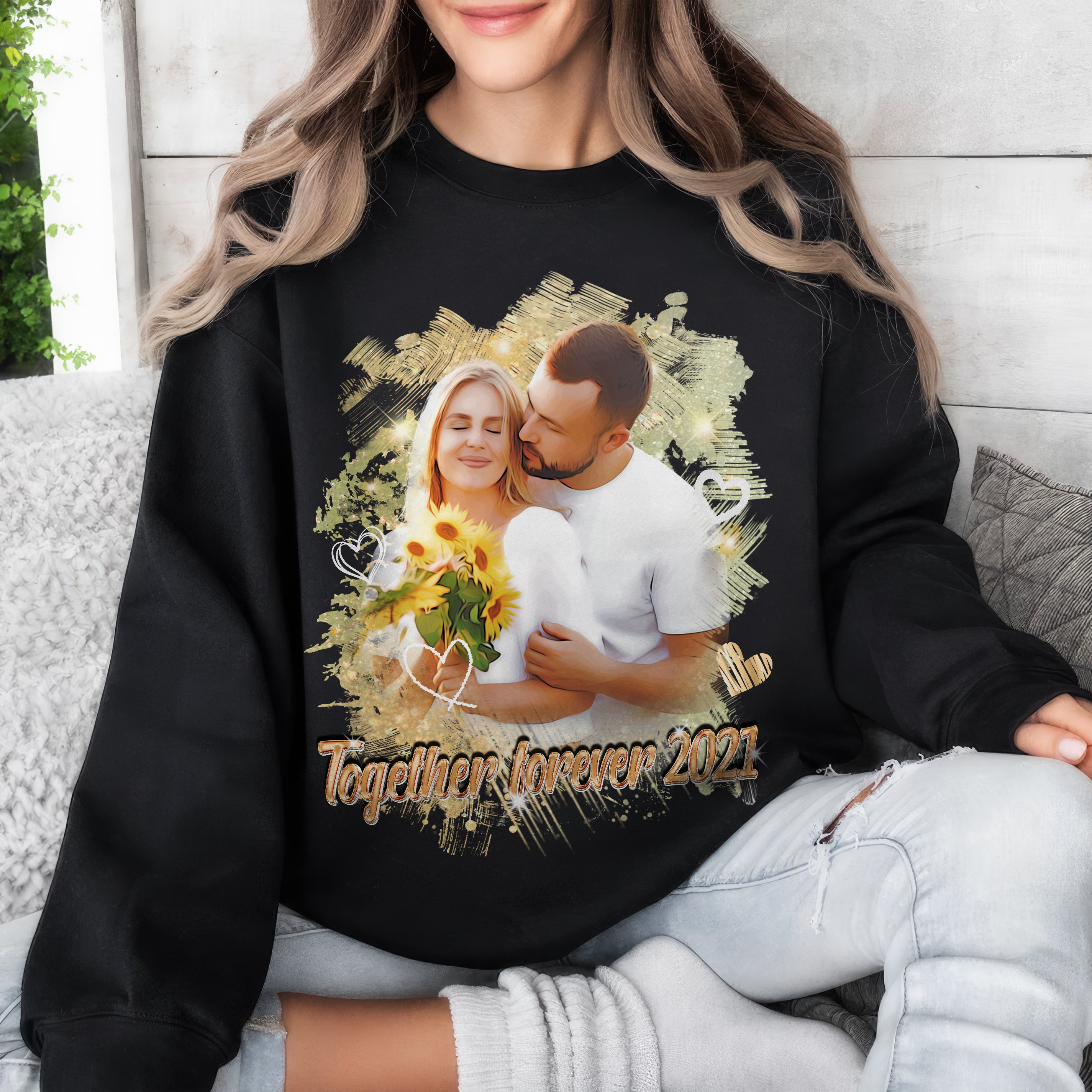 Custom Photo Tshirt - Personalized Shirt with Picture On Shirt for Men, Women & Kids for Valentine's Day, Christmas