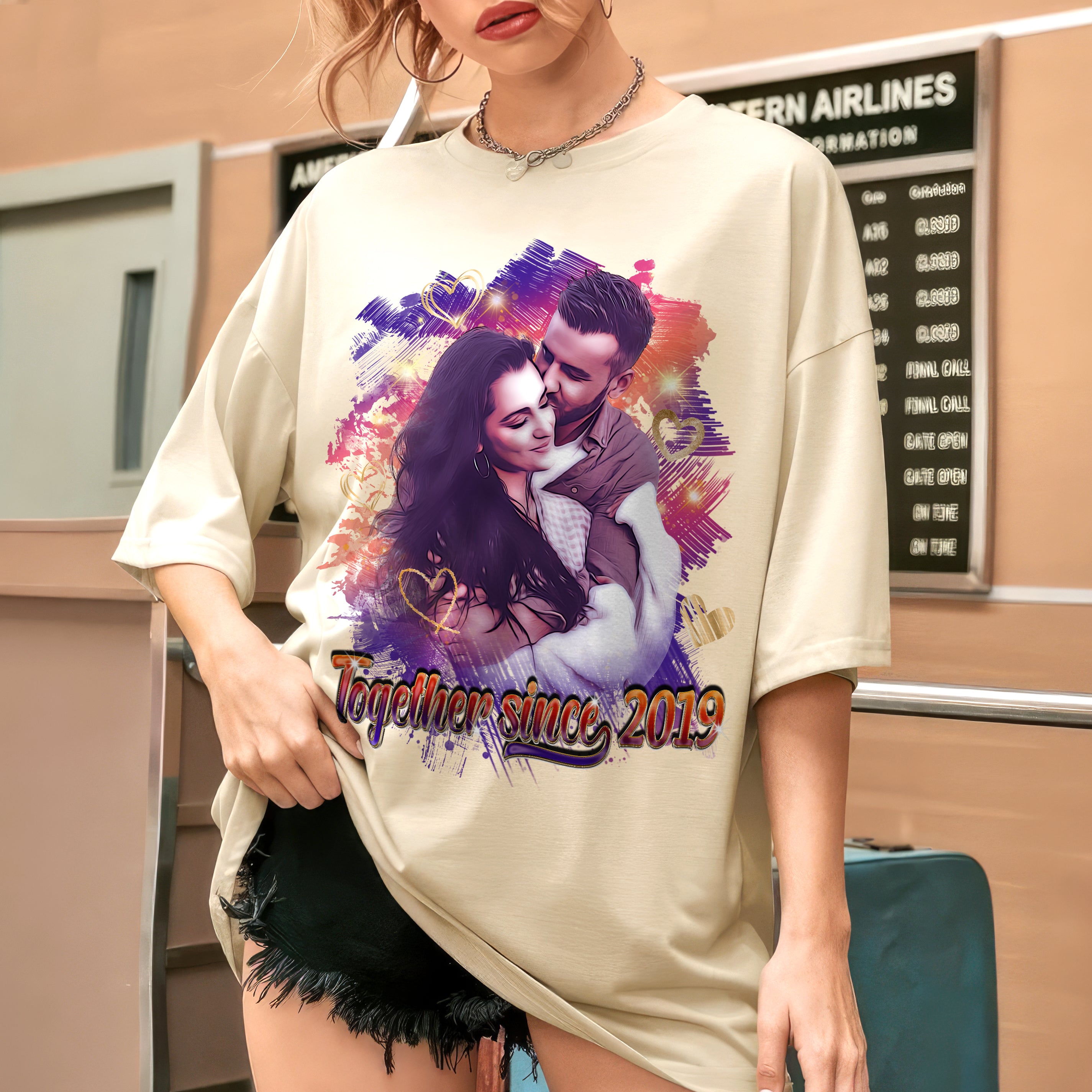 Custom Photo Tshirt - Personalized Shirt with Picture On Shirt for Men, Women & Kids for Valentine's Day, Christmas