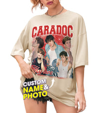 Custom Bootleg Rap Tee Shirts Custom Girlfriend Shirt for Boyfriend Custom face on Shirt Custom Shirts with Pictures Custom Rap t Shirts for Men Women Valentine Christmas