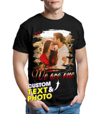 Custom T Shirts with Picture On Shirt Custom Photo Tshirt Personalized Tshirt with Photo Personalized Face Shirt Create Your Own Shirts for Men Women Gift for Valentine