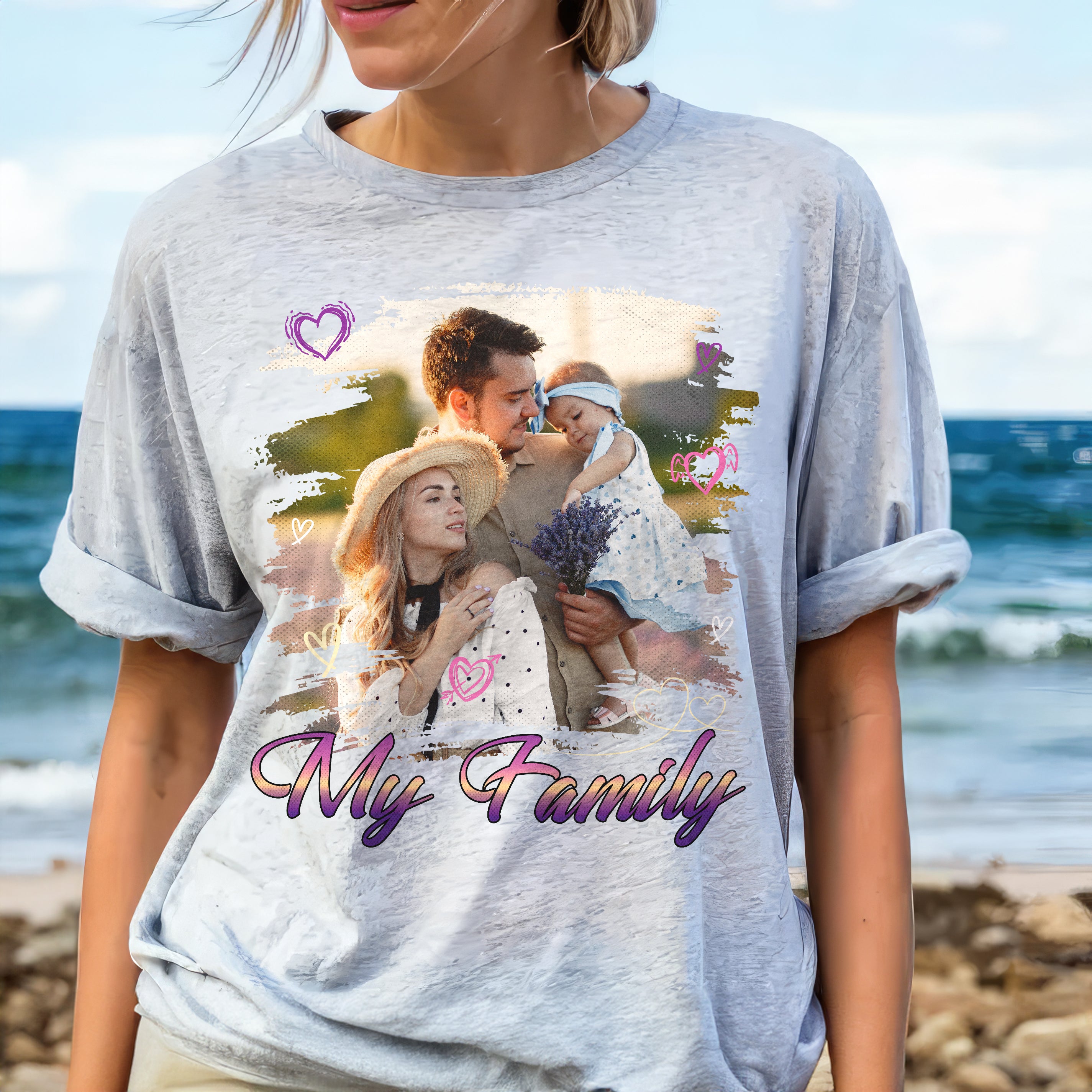 Custom T Shirts with Picture On Shirt Custom Photo Tshirt Personalized Tshirt with Photo Personalized Face Shirt Create Your Own Shirts for Men Women Gift for Valentine