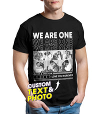 Custom Your Own Photo Shirts for Boyfriend Custom Bootleg Rap Tee Shirt with Picture Custom Girlfriend face Shirt Vintage Face Photo Personalized Ideas