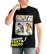 Personalized Face Shirt Creator - Custom Photo Shirt with Picture - Vintage Face Photo Gift for Birthday, Valentines Day & Christmas