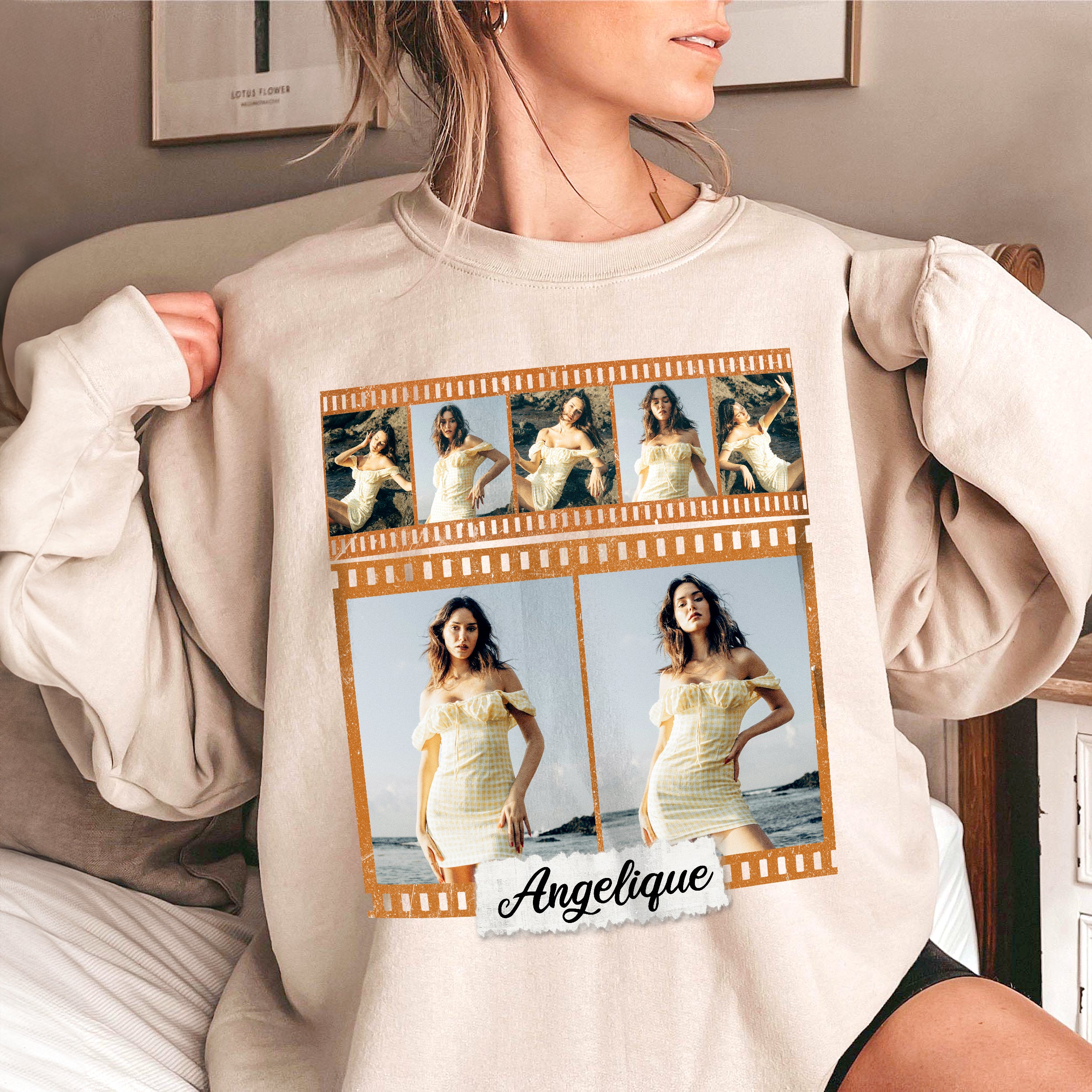 Personalized Face Shirt Creator - Custom Photo Shirt with Picture - Vintage Face Photo Gift for Birthday, Valentines Day & Christmas