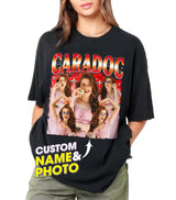 Custom Bootleg Rap Tee Shirt for Boyfriend Girlfriend Custom Face Tshirt Custom Photo Vintage Graphic Shirt Gift Idea for Birthday Valentine Christmas