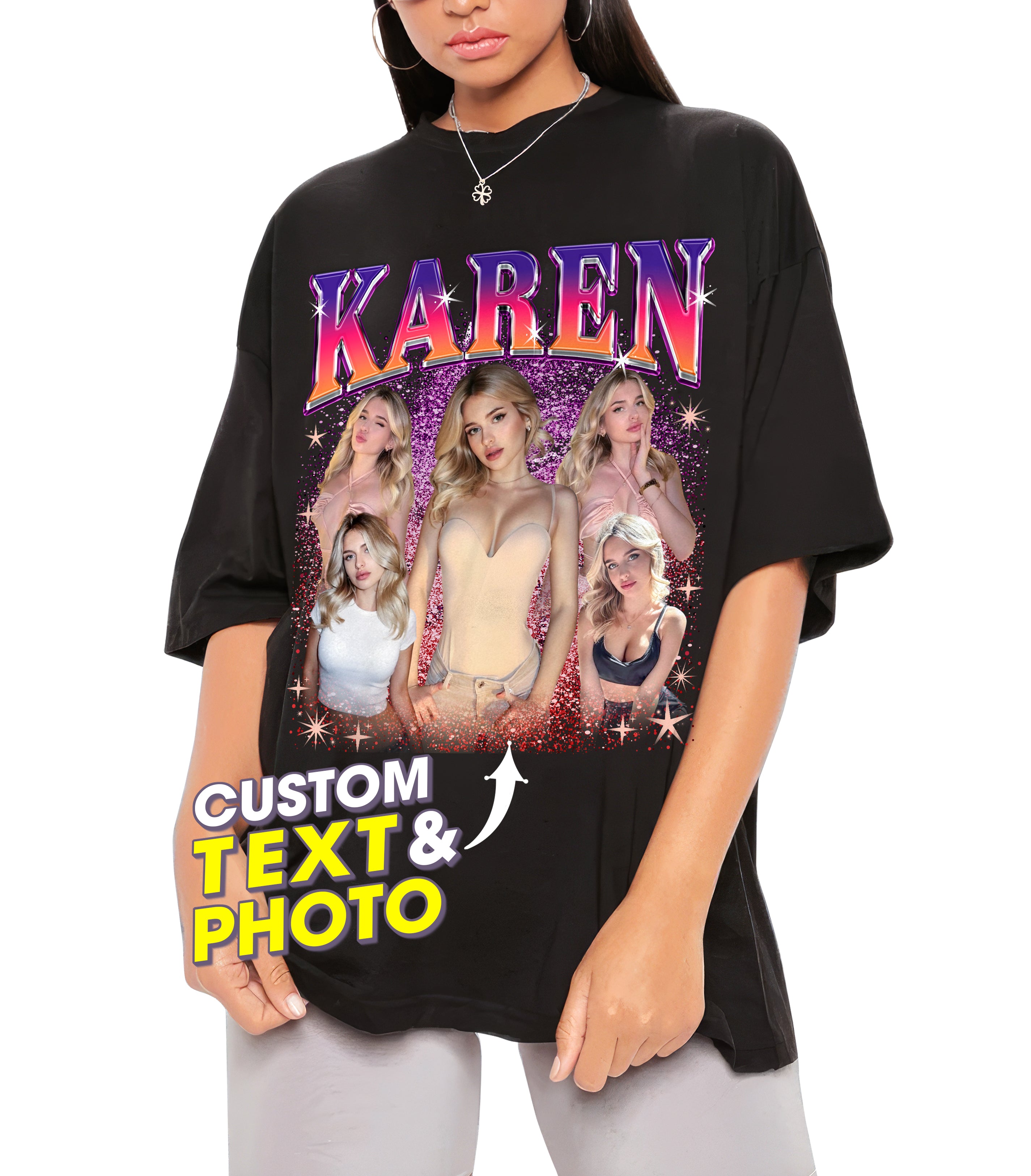 Custom Bootleg Rap Tee Shirt - Girlfriend Face Shirt - Vintage Graphic Tees for Boyfriend & Girlfriend - Christmas & Birthday