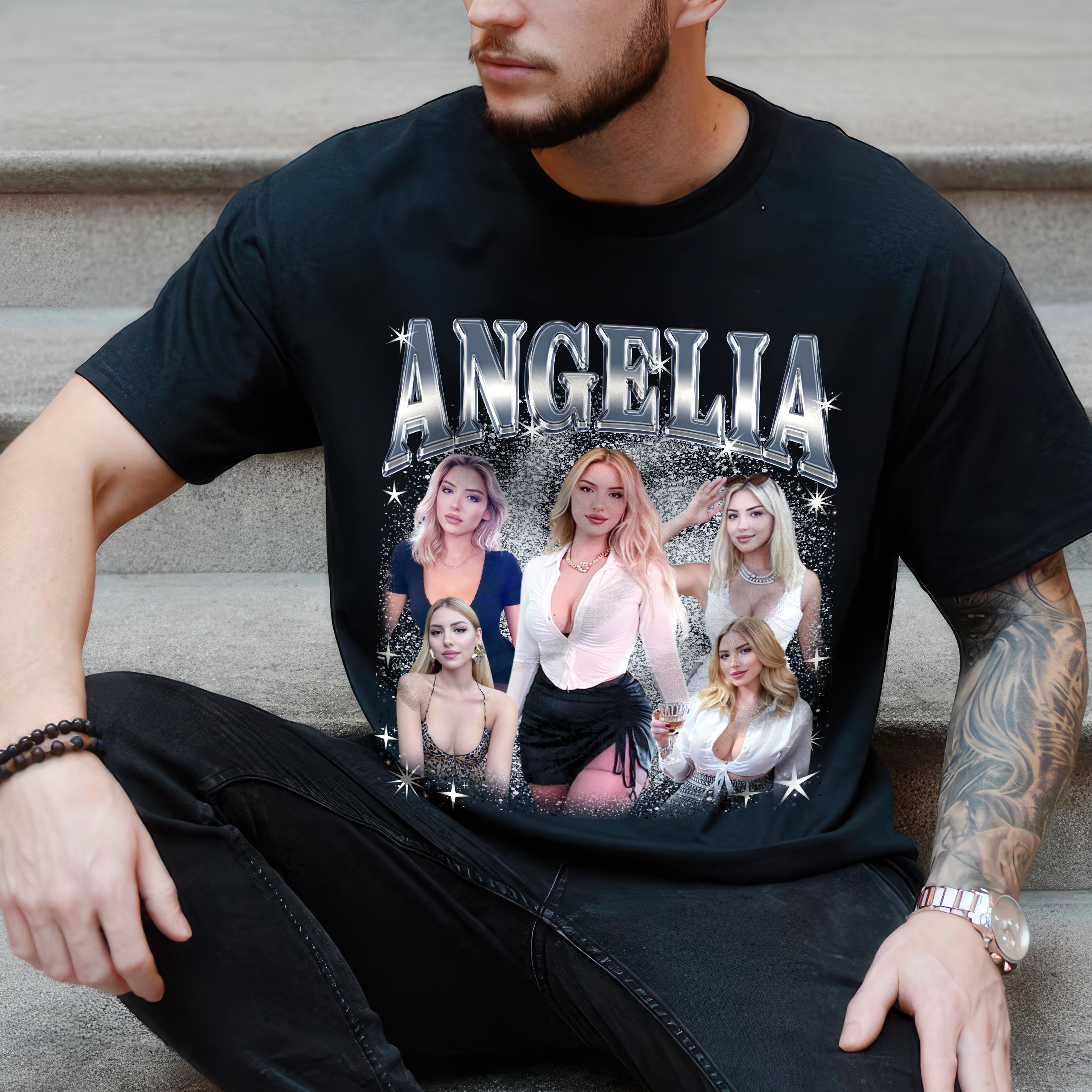 Custom Bootleg Rap Tee Shirt - Girlfriend Face Shirt - Vintage Graphic Tees for Boyfriend & Girlfriend - Christmas & Birthday