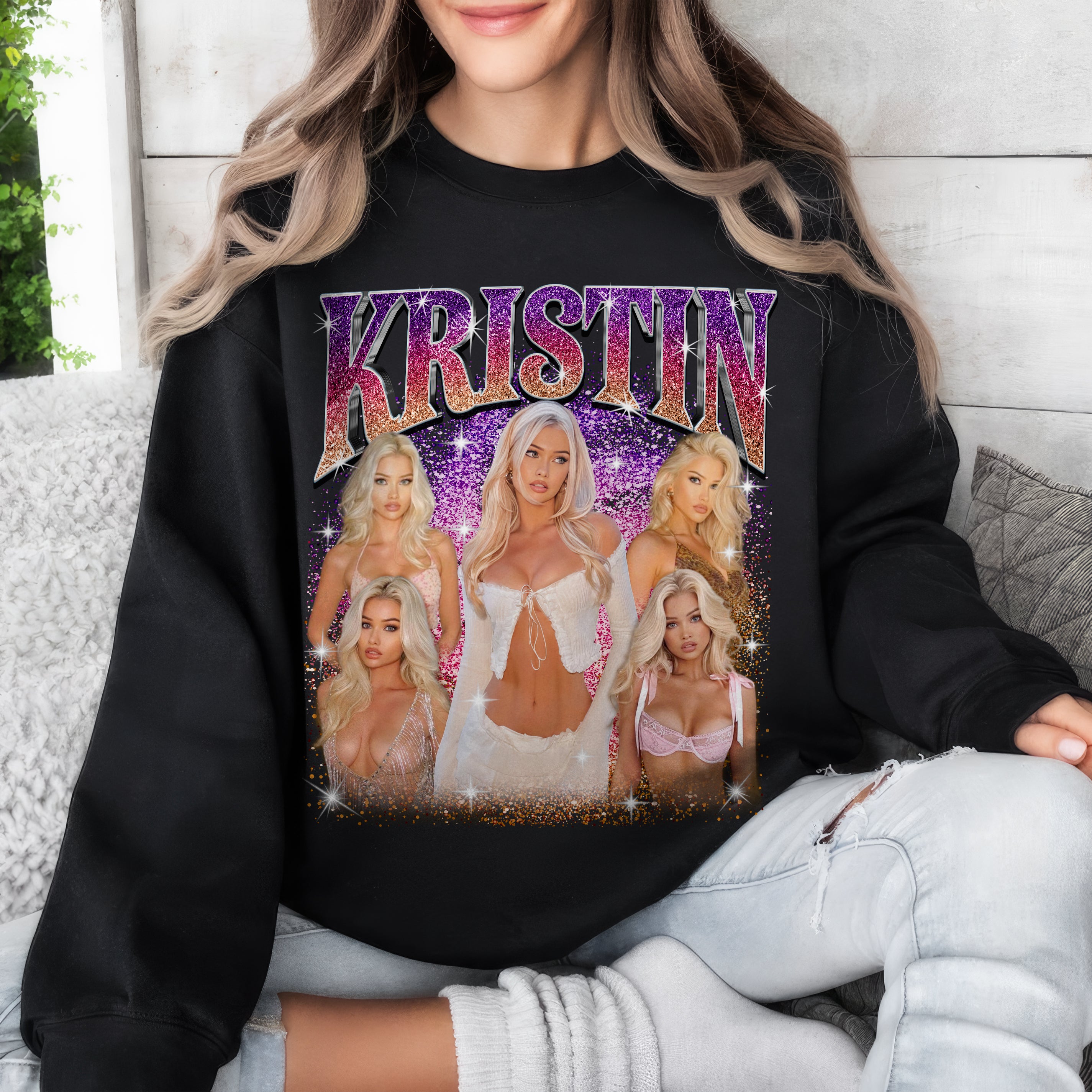 Custom Your Photo Bootleg Rap Tee Custom Shirts for Boyfriend Shirt with Gf Face Custom Photo Vintage Shirt for Boyfriend Graphic Tee Birthday Valentine Christmas